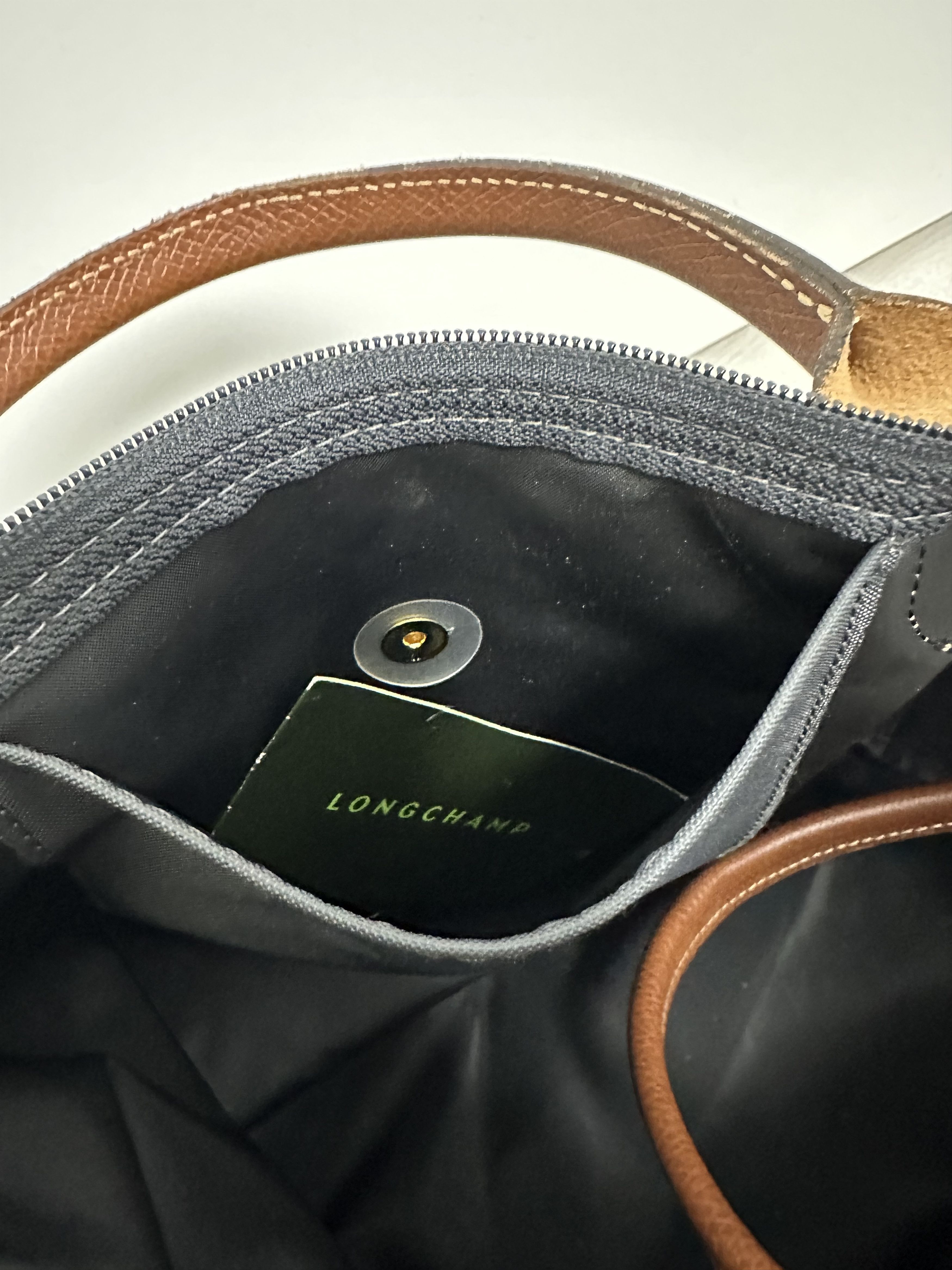 Longchamp Longchamp Le Pilage Gray Tote Bag Medium Size ONE SIZE - 13 Thumbnail