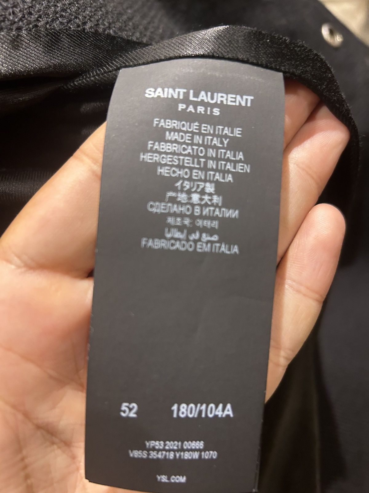 Saint Laurent Paris Varsity jacket /bombers saint Laurent Size US L / EU 52-54 / 3 - 6 Thumbnail