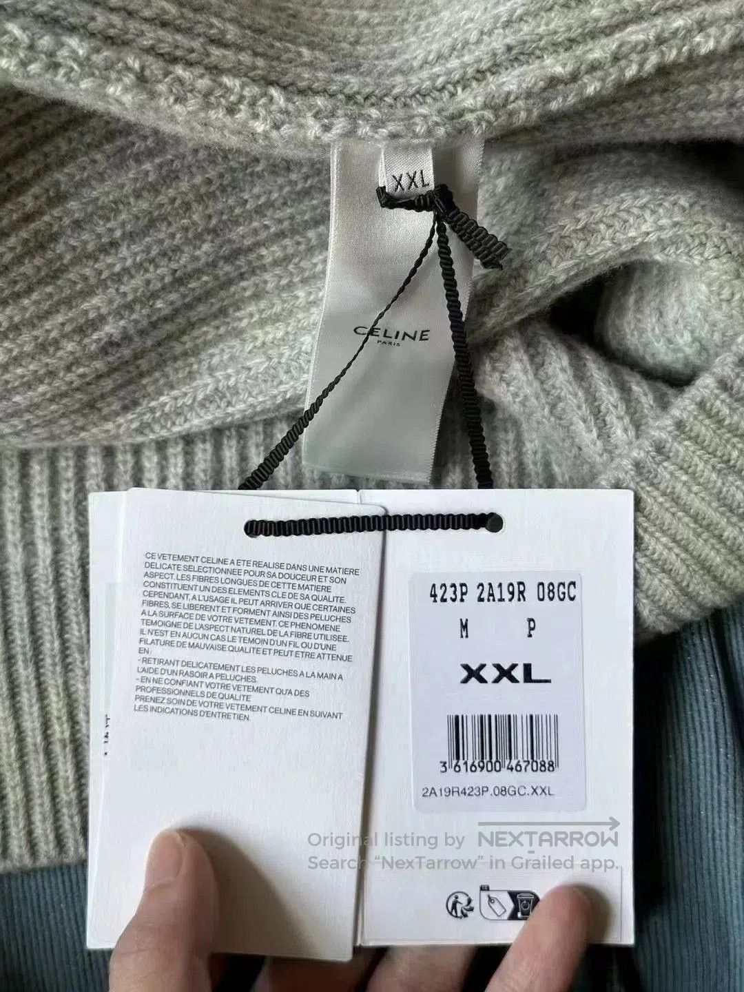Celine Celine Gray Sweater. Size US XXL / EU 58 / 5 - 2 Thumbnail