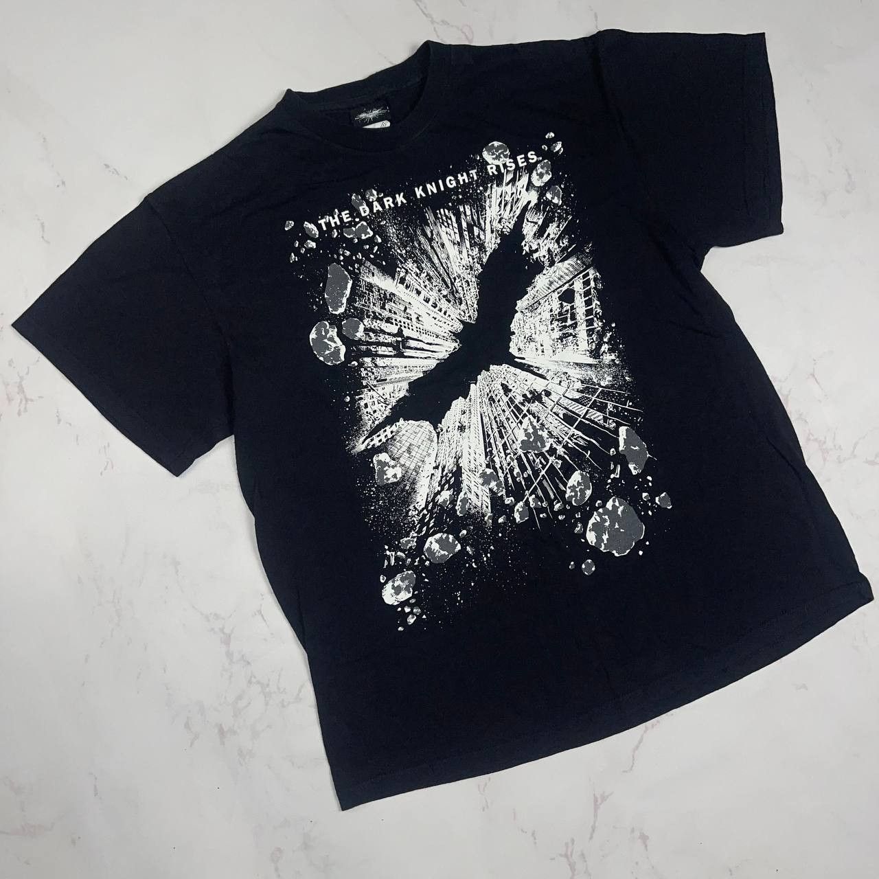 Vintage Vintage Batman THE DARK KNIGHT RISES Movie Black SZL T-Shirt Size US L / EU 52-54 / 3 - 2 Thumbnail