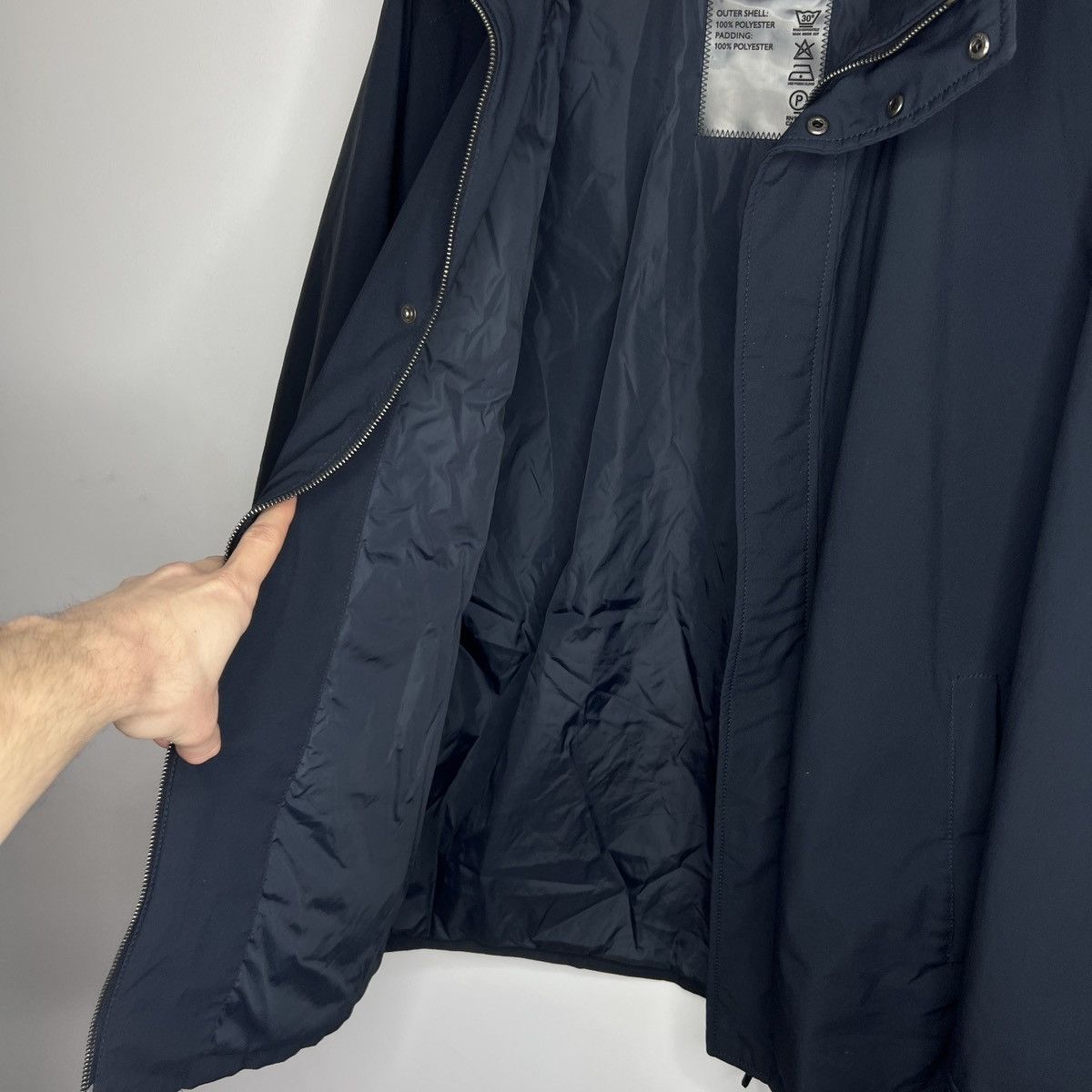 Prada Prada Nylon Jacket Wind Stopper Goretex Navy Red Logo Sleeve Size US L / EU 52-54 / 3 - 11 Thumbnail