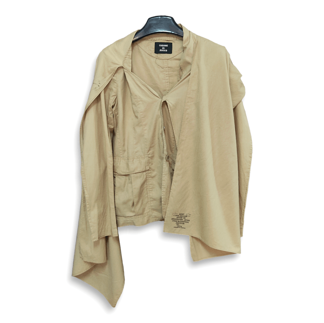CABANE de ZUCCa × Zucca CABANE de ZUCCA Type ZU01CZ02 Cotton 100 Cape Jacket Size S / US 4 / IT 40 - 1 Thumbnail