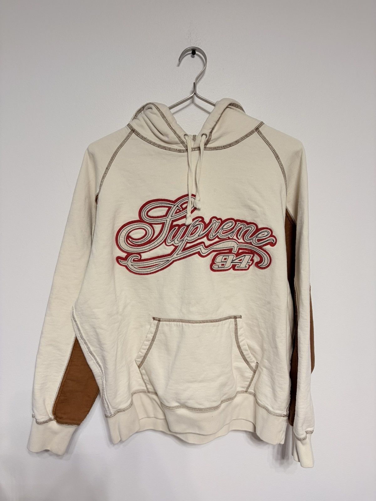 Supreme Paneled Script Hoodie SS21 Sweatshirt