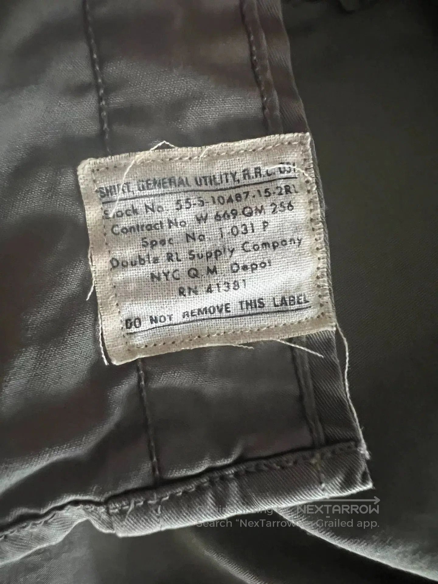 RRL Ralph Lauren RRL Military Short-Sleeve Shirt. Size US M / EU 48-50 / 2 - 4 Thumbnail