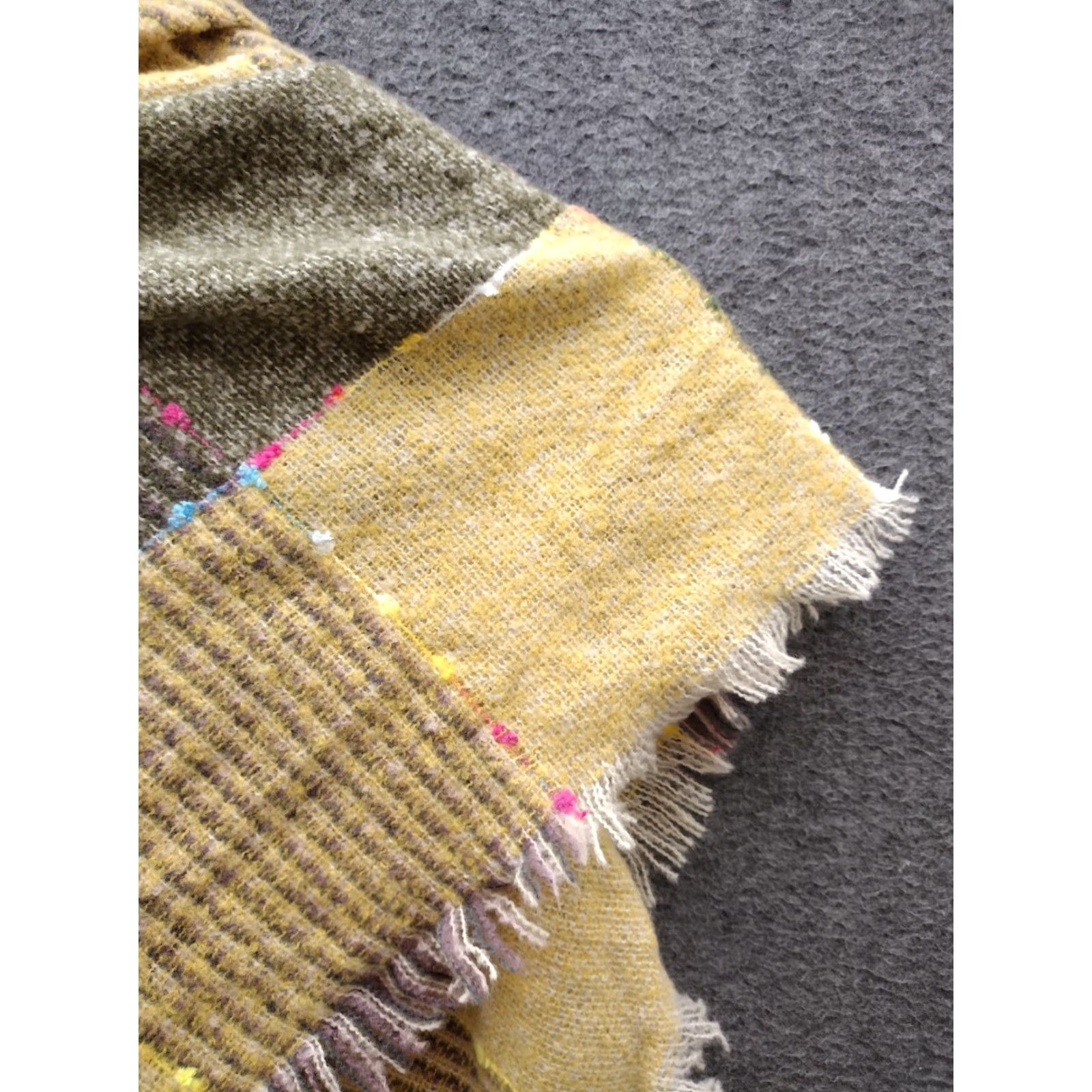 Vintage VINTAGE Plaid Blanket Warm Soft Chunky Oversized Shawl Wrap for Women Size ONE SIZE - 6 Thumbnail