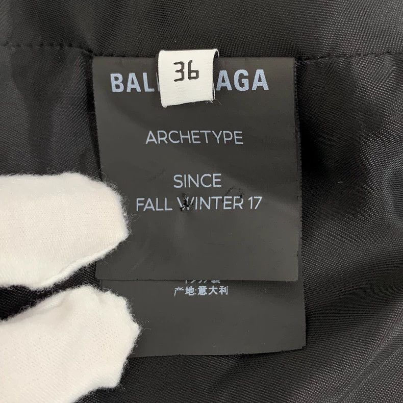 Balenciaga Balenciaga size 36 Black wool lapel single-breasted long-s Size US XS / EU 42 / 0 - 6 Thumbnail