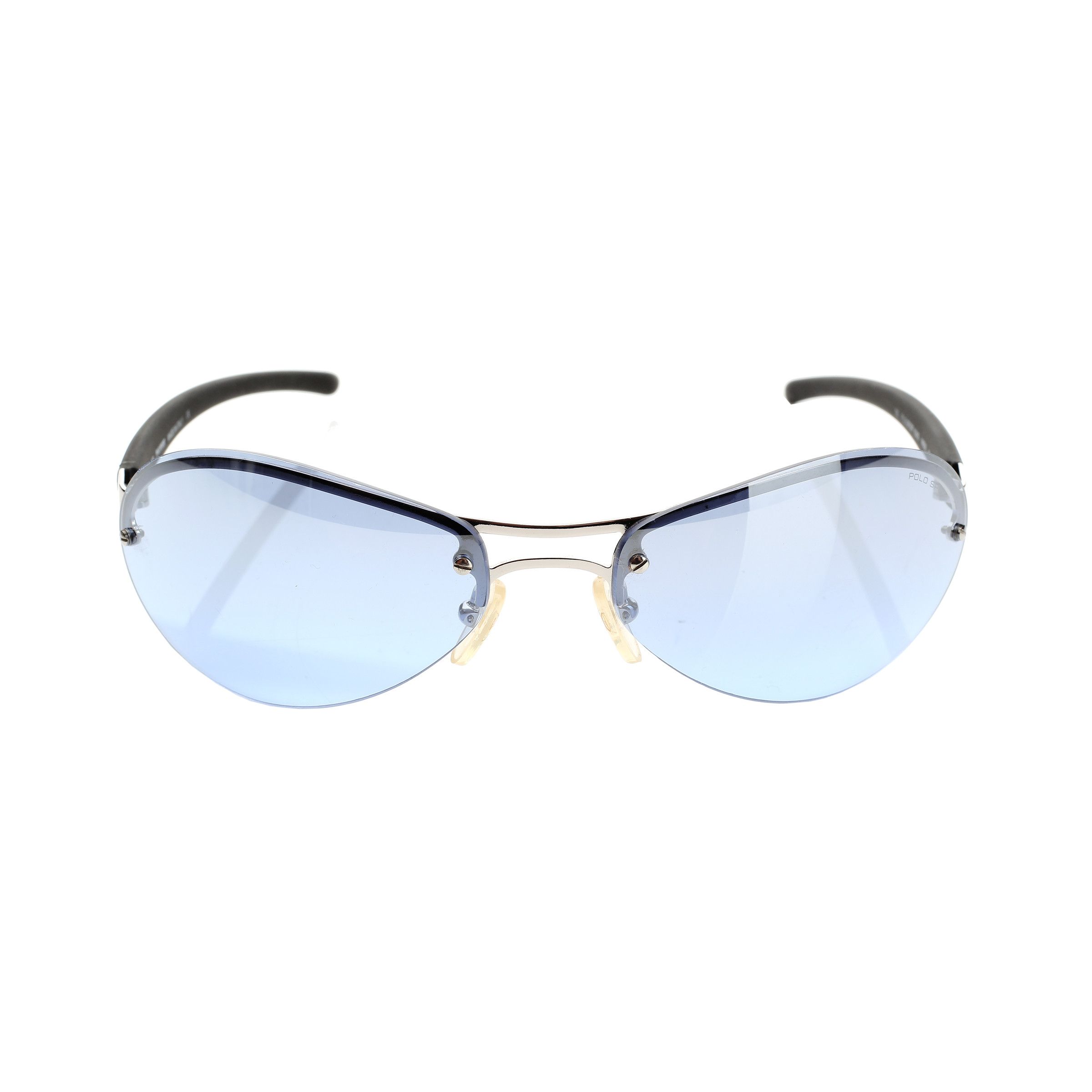 Polo Ralph Lauren × Ralph Lauren Ralph Lauren Polo Sport '90s Blue Round Rimless Sunglasses Size ONE SIZE - 3 Thumbnail