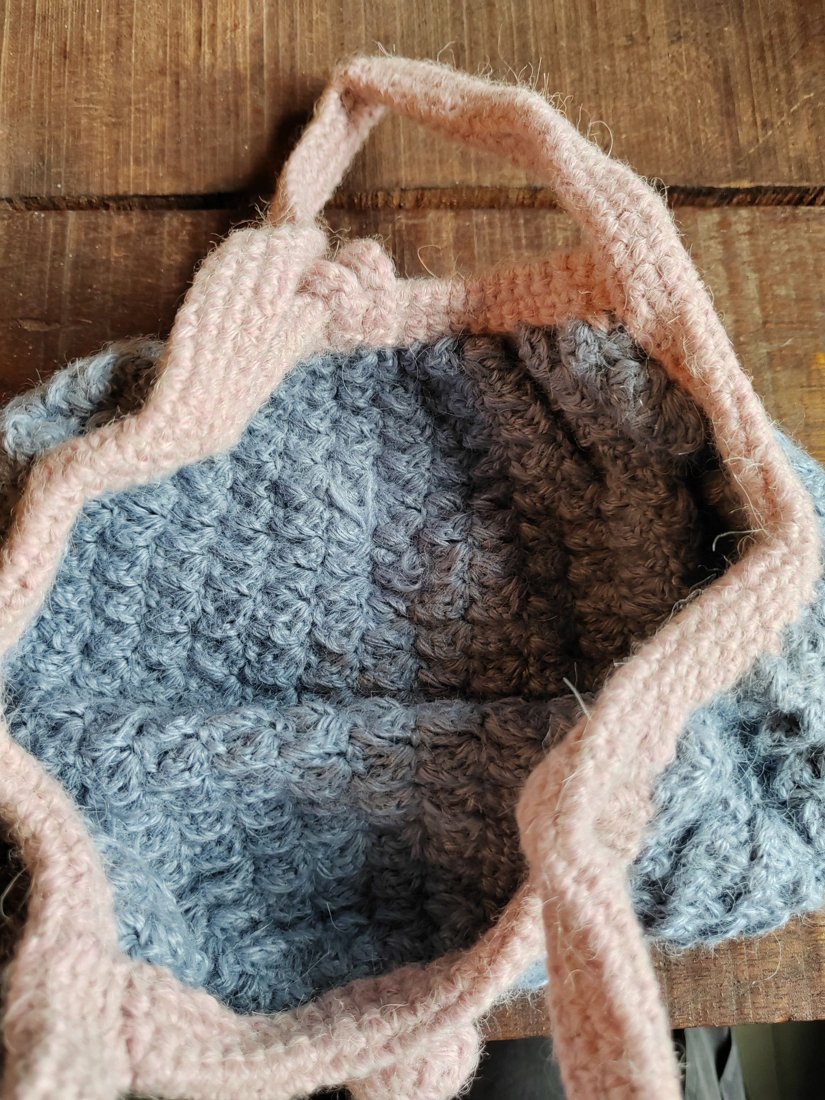 Japanese Brand Vintage Crochet Knitted handmade Handbag (Kids Size) Size ONE SIZE - 3 Thumbnail