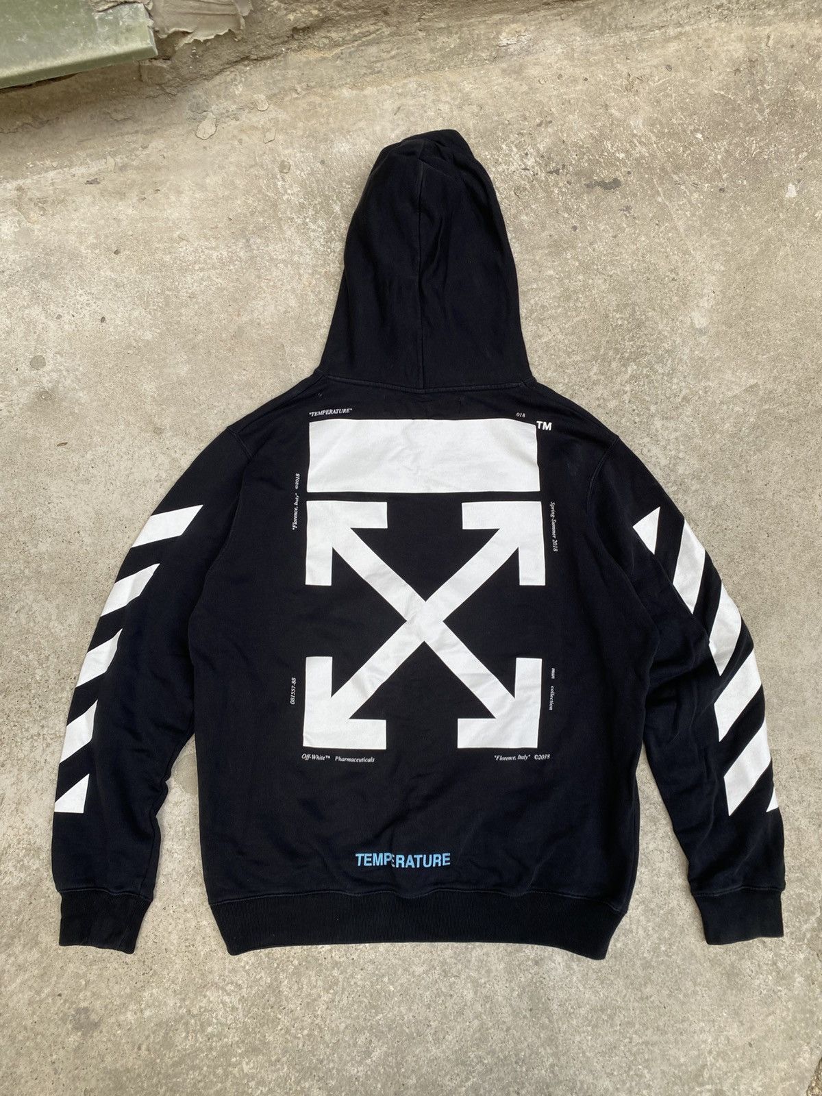 Off-White Off-White Mona Lisa Temperature black Over Hoodie Size US L / EU 52-54 / 3 - 15 Thumbnail