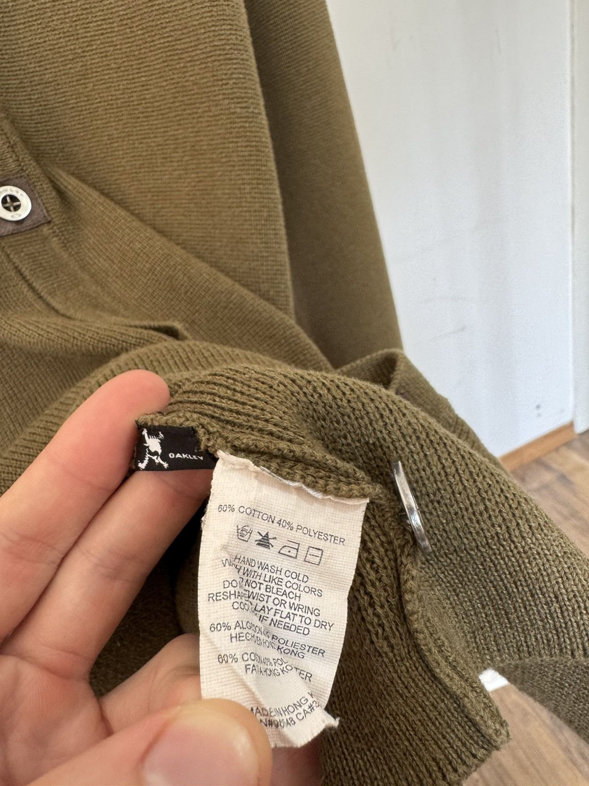 Oakley Oakley Buttoned Cardigan Sweater Olive Color Size US XL / EU 56 / 4 - 8 Thumbnail