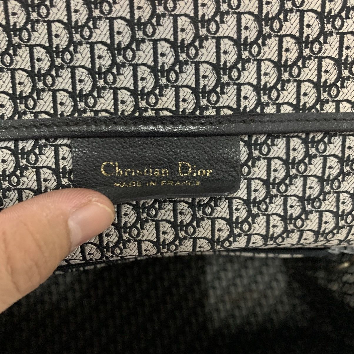Christian Dior Monsieur Christian Dior Black Vintage Leather Handbag Size ONE SIZE - 12 Thumbnail