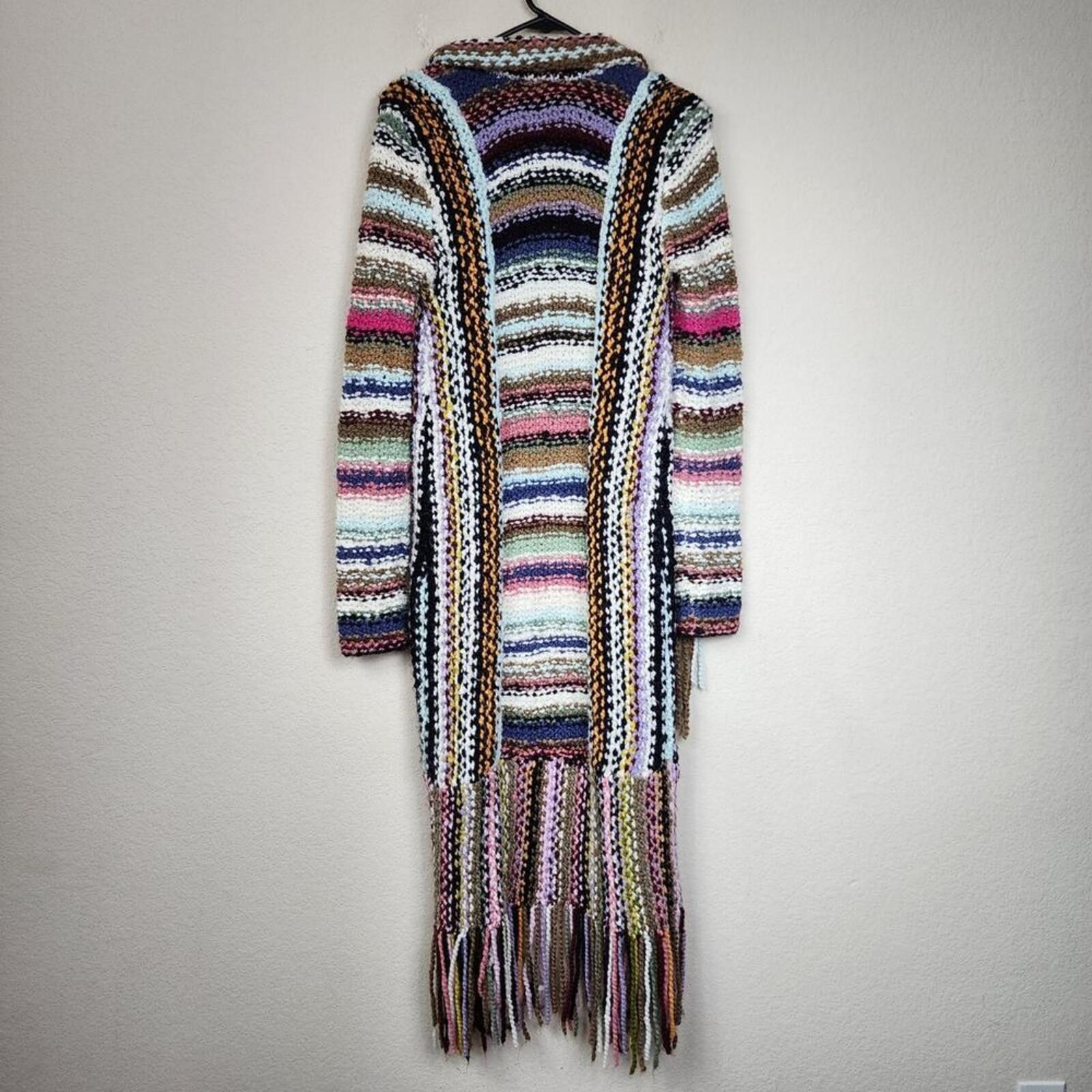 Free People Free People Technicolor Cardigan Small Sweater Size S / US 4 / IT 40 - 2 Thumbnail