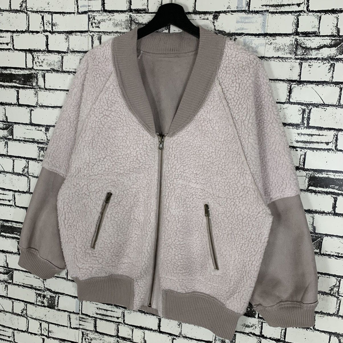 Designer × Japanese Brand × Vintage W Closet Sherpa Fleece ZipUp Jacket Size ONE SIZE - 3 Thumbnail