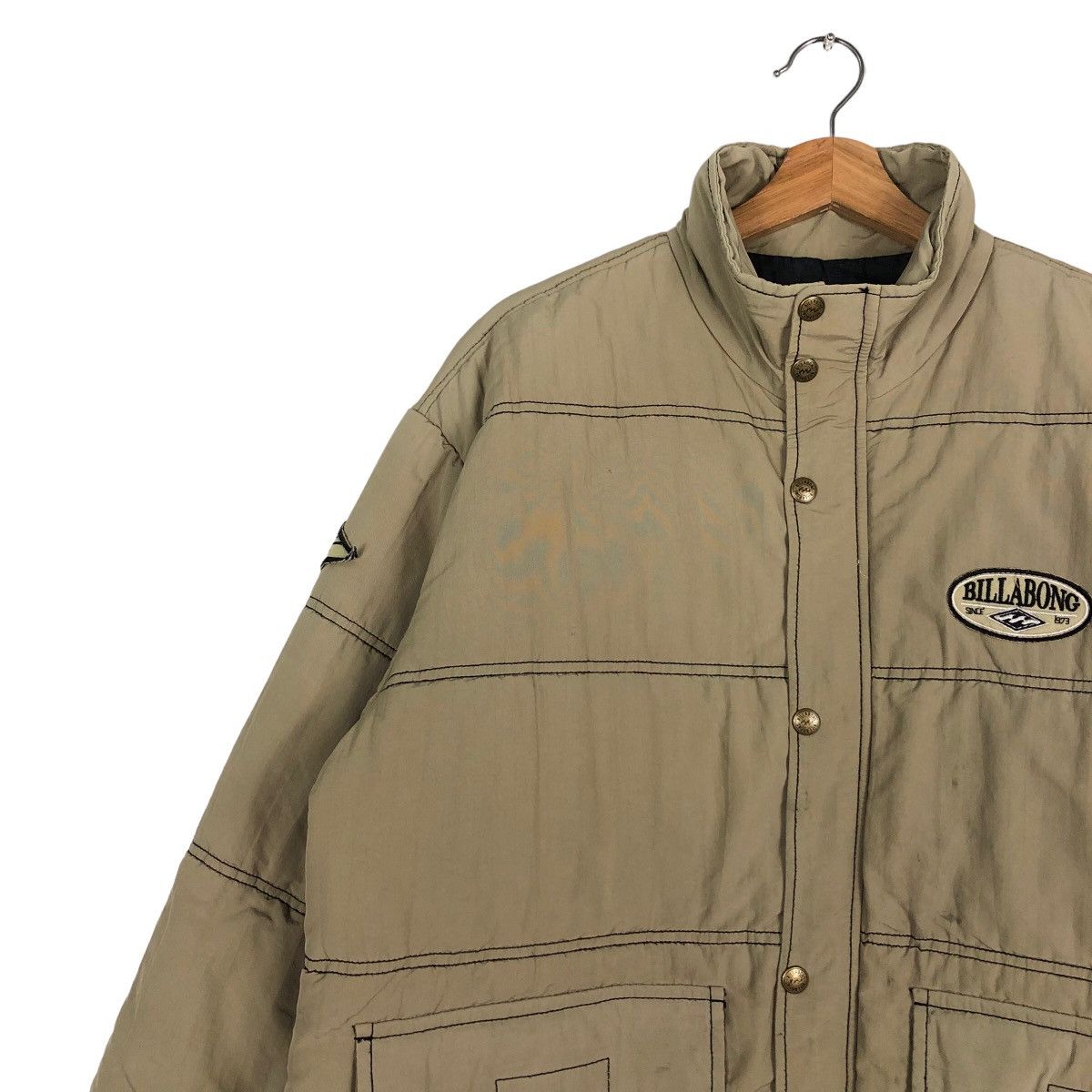 Japanese Brand 🔥Vintage Down Puffer Jacket Billabong Streetwear Design Size US M / EU 48-50 / 2 - 7 Thumbnail