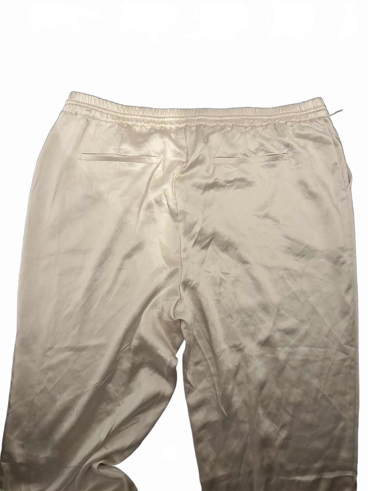 Other Soft Ivory Satin Lounge Pants Size 42" / US 20 - 2 Thumbnail