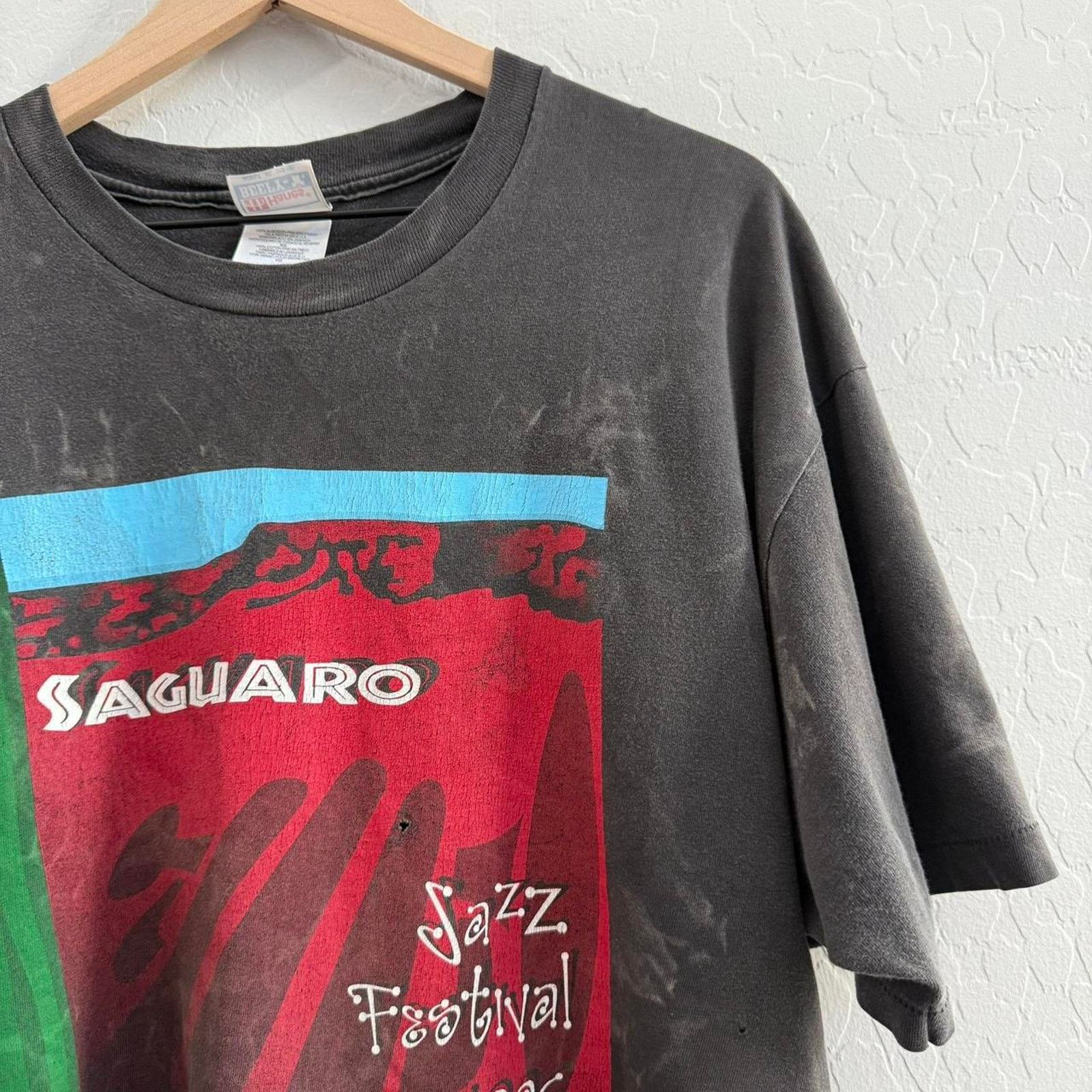 Other Vintage 1996 Faded Jazz Art T-Shirt Size US XL / EU 56 / 4 - 4 Thumbnail