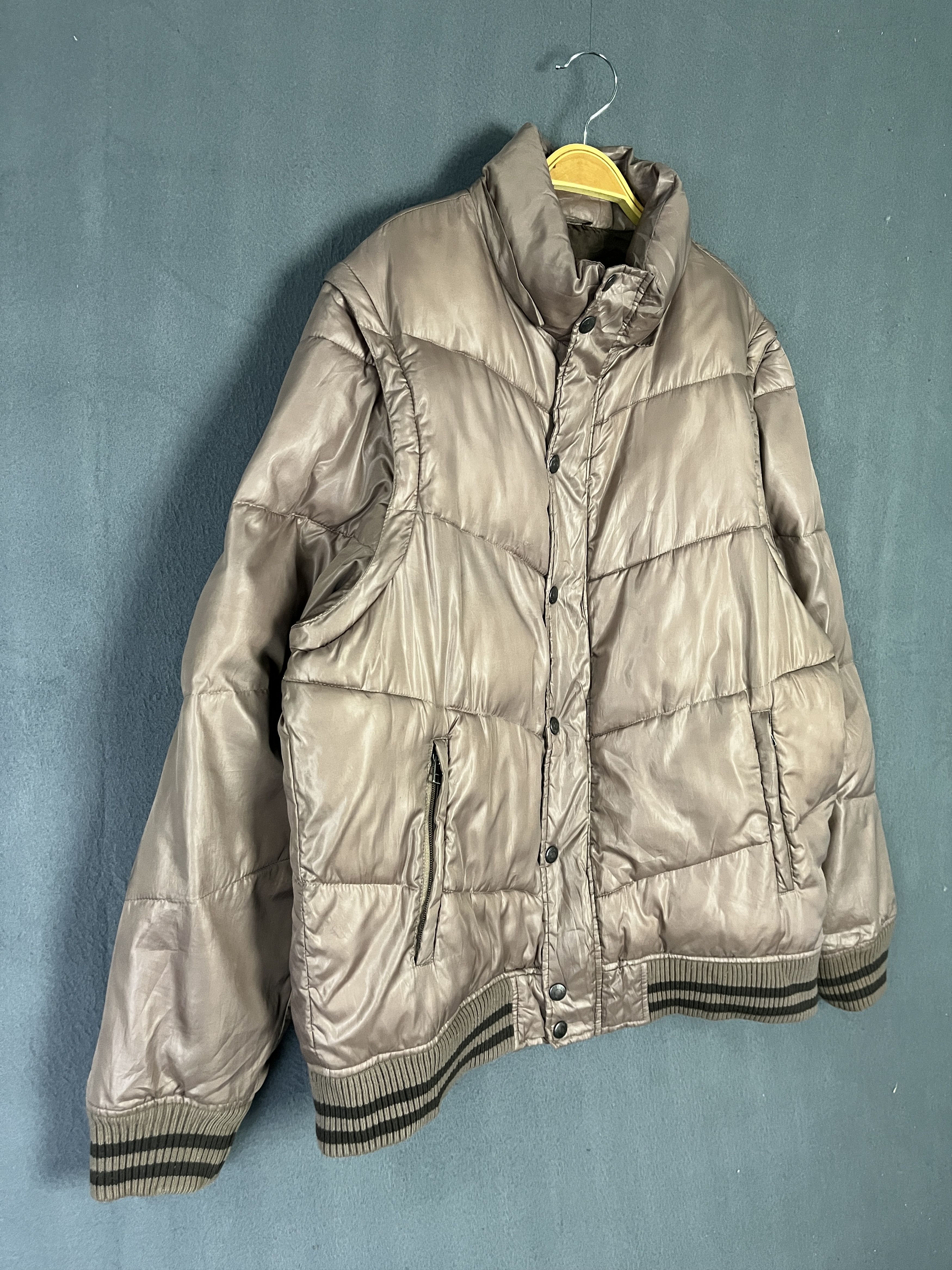 Converse Converse Puffer Down Detachable Sleeves Bronze Vest Jacket Size US L / EU 52-54 / 3 - 9 Thumbnail
