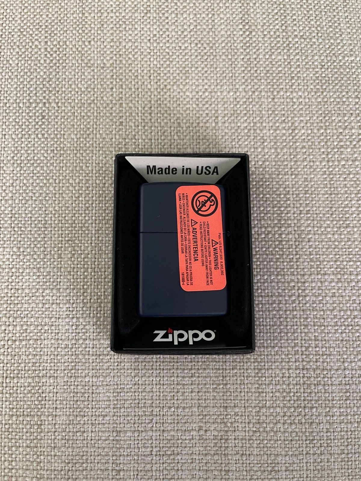 Aime Leon Dore o1mle0725 Size: OS / Apple Energy Zippo Lighter in Navy Size ONE SIZE - 3 Thumbnail