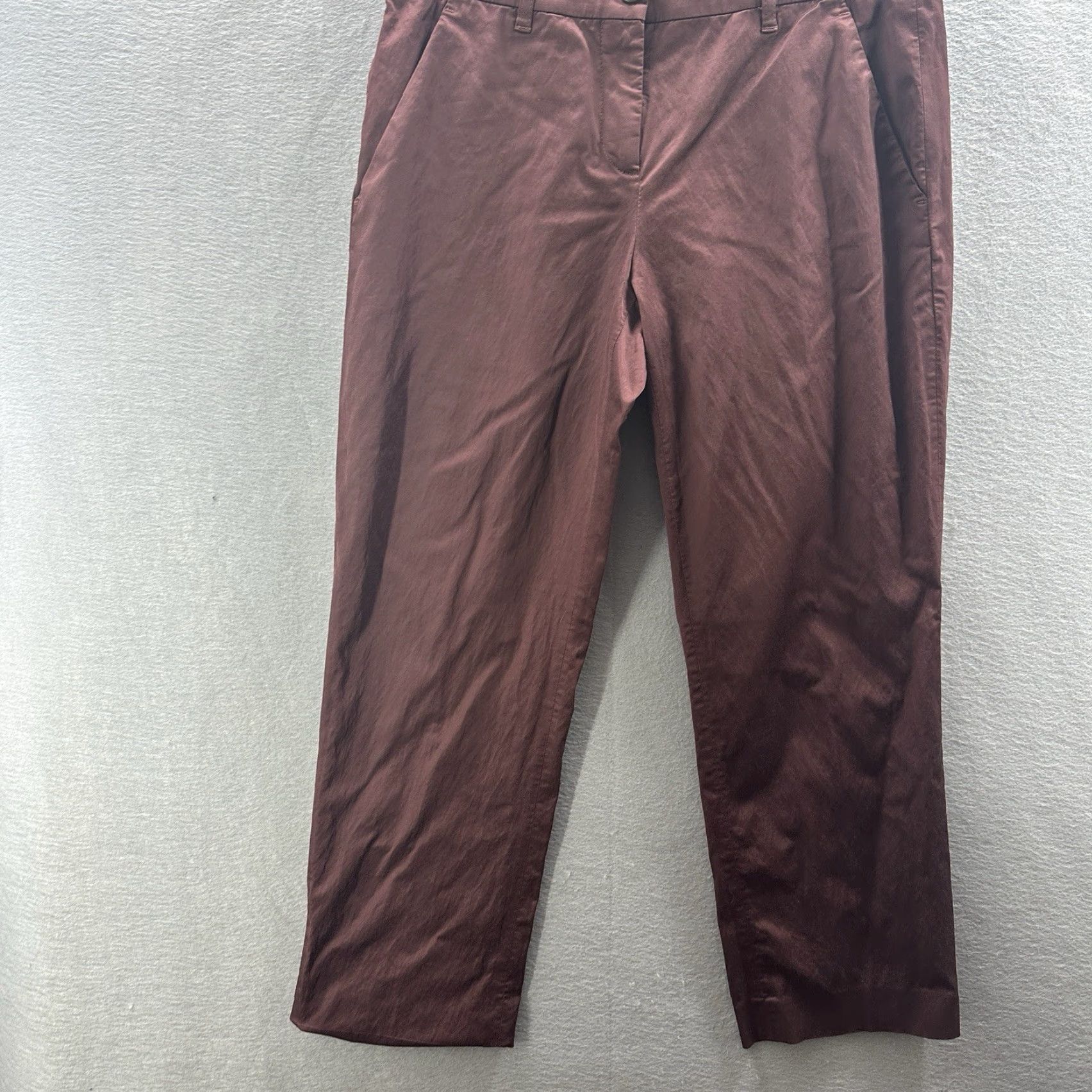 Etro ETRO Pants Womens 42 Medium Silk Sheen Cropped Capri Quiet Luxury Cropped Pants ETRO Women City Preppy 90s Mens Womens Size 28" / US 6 / IT 42 - 4 Thumbnail