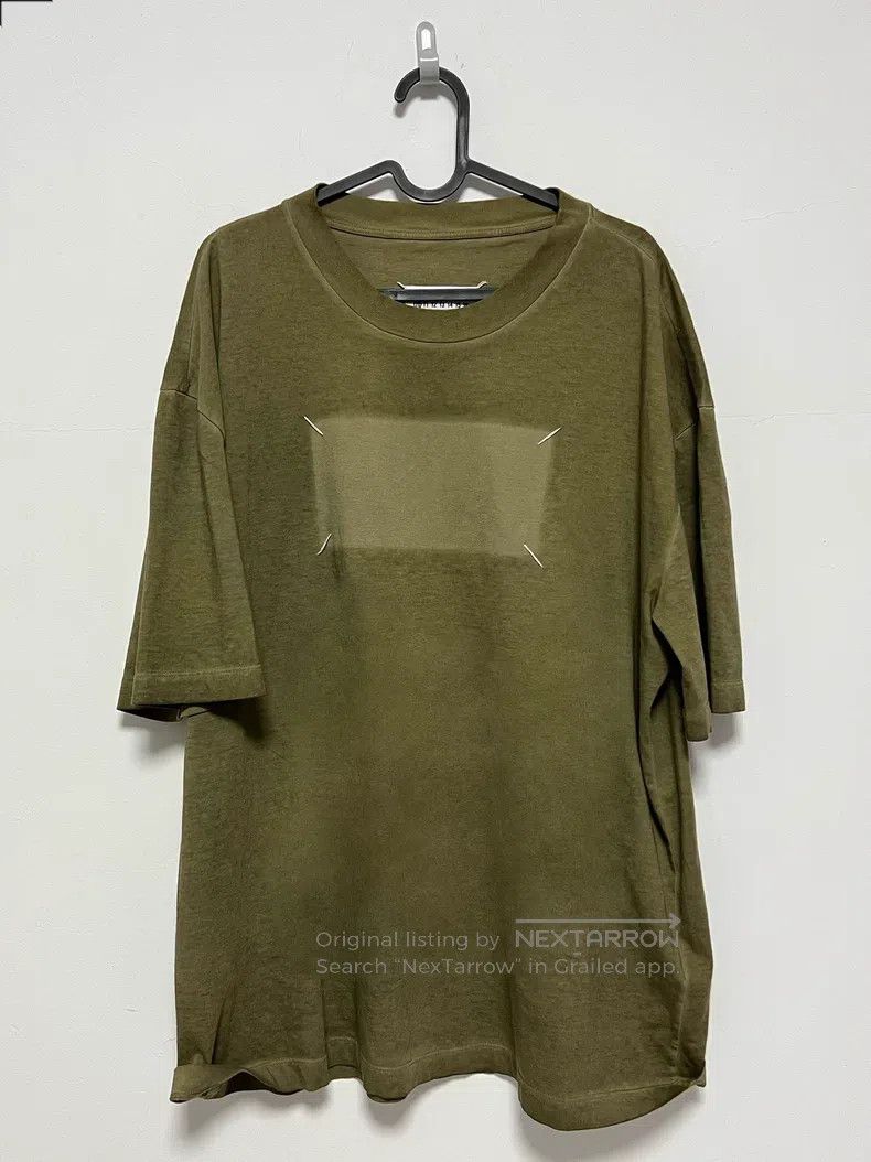 Maison Margiela Maison Margiela T-shirt with four-corner logo print on the Size US S / EU 44-46 / 1 - 1 Thumbnail