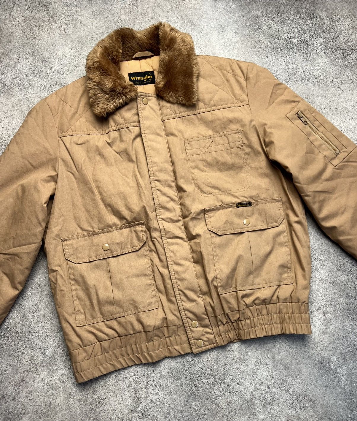 Wrangler Wrangler 80s vintage bomber jacket Size US L / EU 52-54 / 3 - 3 Thumbnail