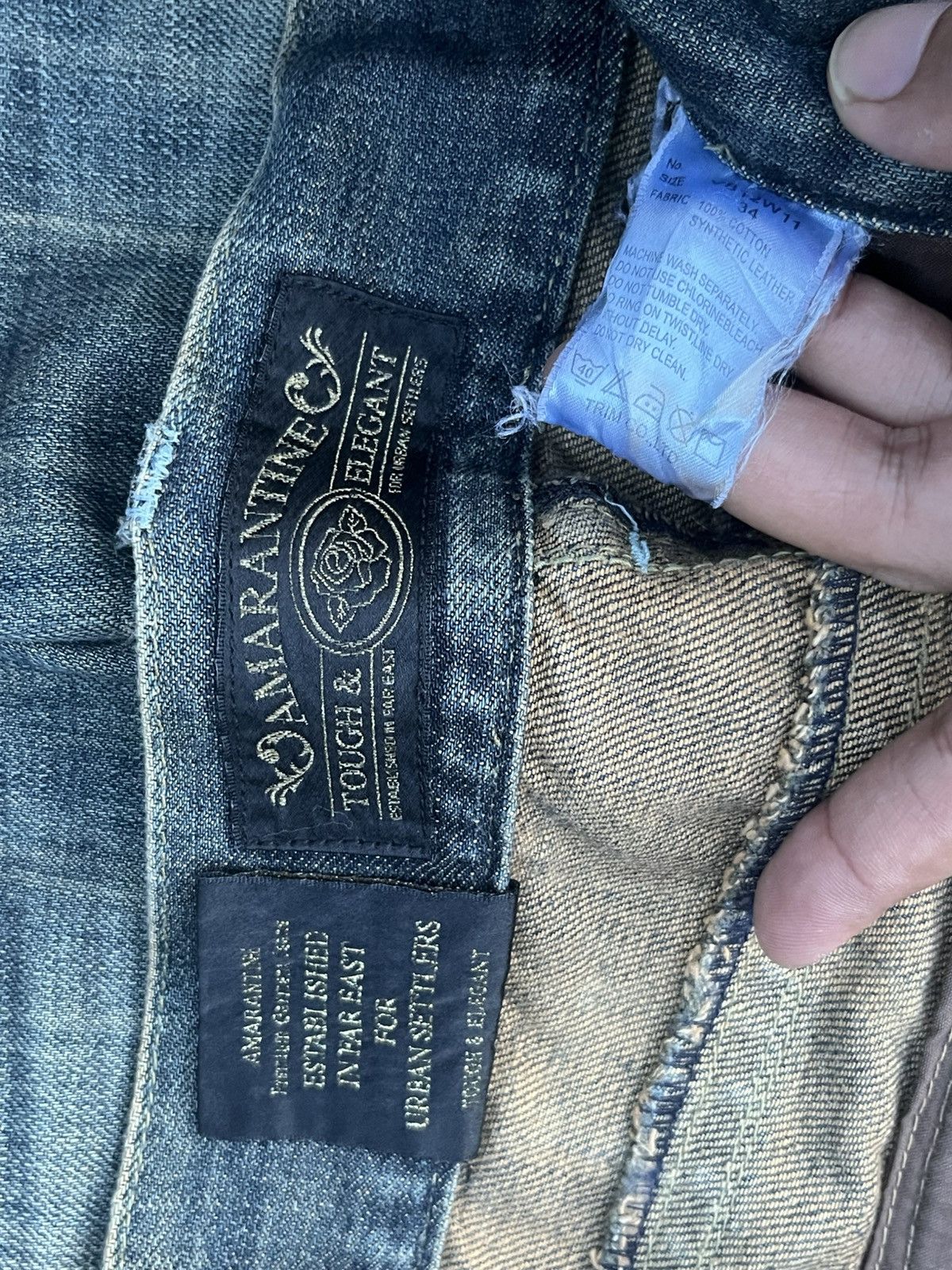 Japanese Brand Vintage Japanese Brand Red Pepper Mud Max Washed Flare Jeans Size US 34 / EU 50 - 12 Thumbnail