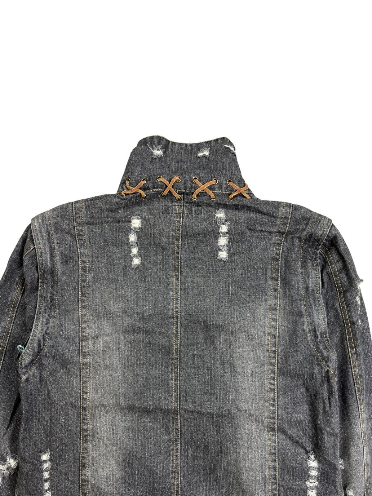 Yasuyuki Ishii 2000s In The Attic - Multilace Rider Denim Jacket Size US M / EU 48-50 / 2 - 10 Thumbnail