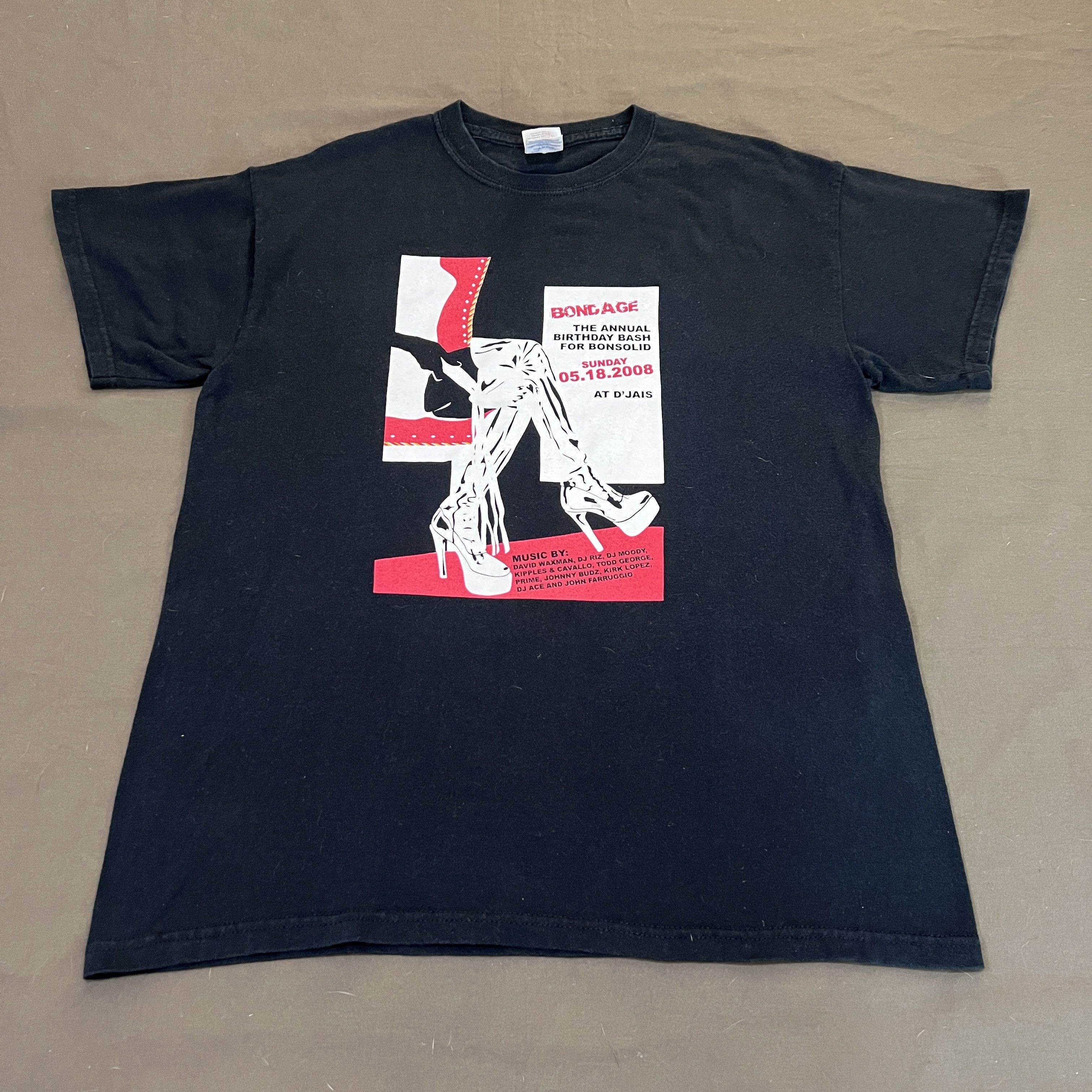 Vintage Vintage Y2K Bondage BDSM Promo graphic streetwear tee Size US M / EU 48-50 / 2 - 2 Thumbnail