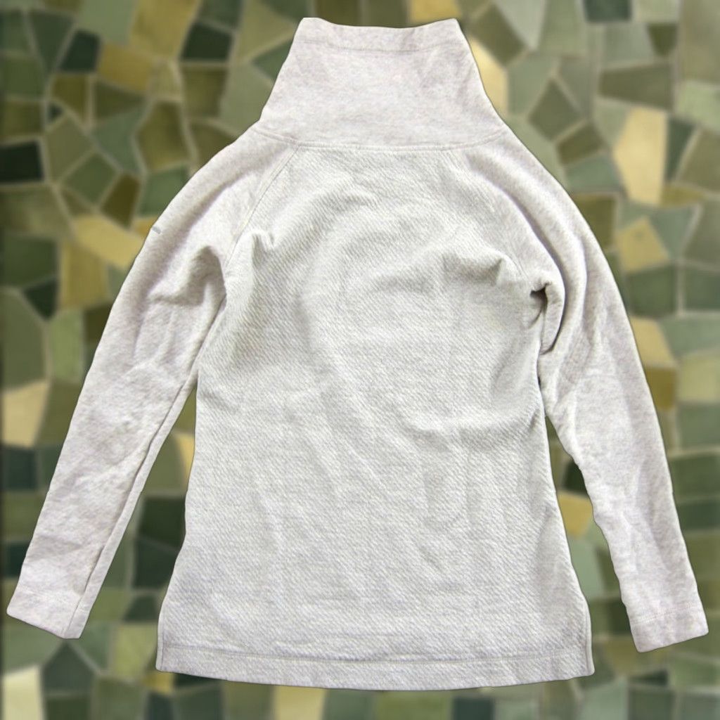 Vintage VINTAGE Columbia Ivory Oatmeal Cotton High Mock Neck Pullover Sweatshirt Women Small Size S / US 4 / IT 40 - 1 Thumbnail