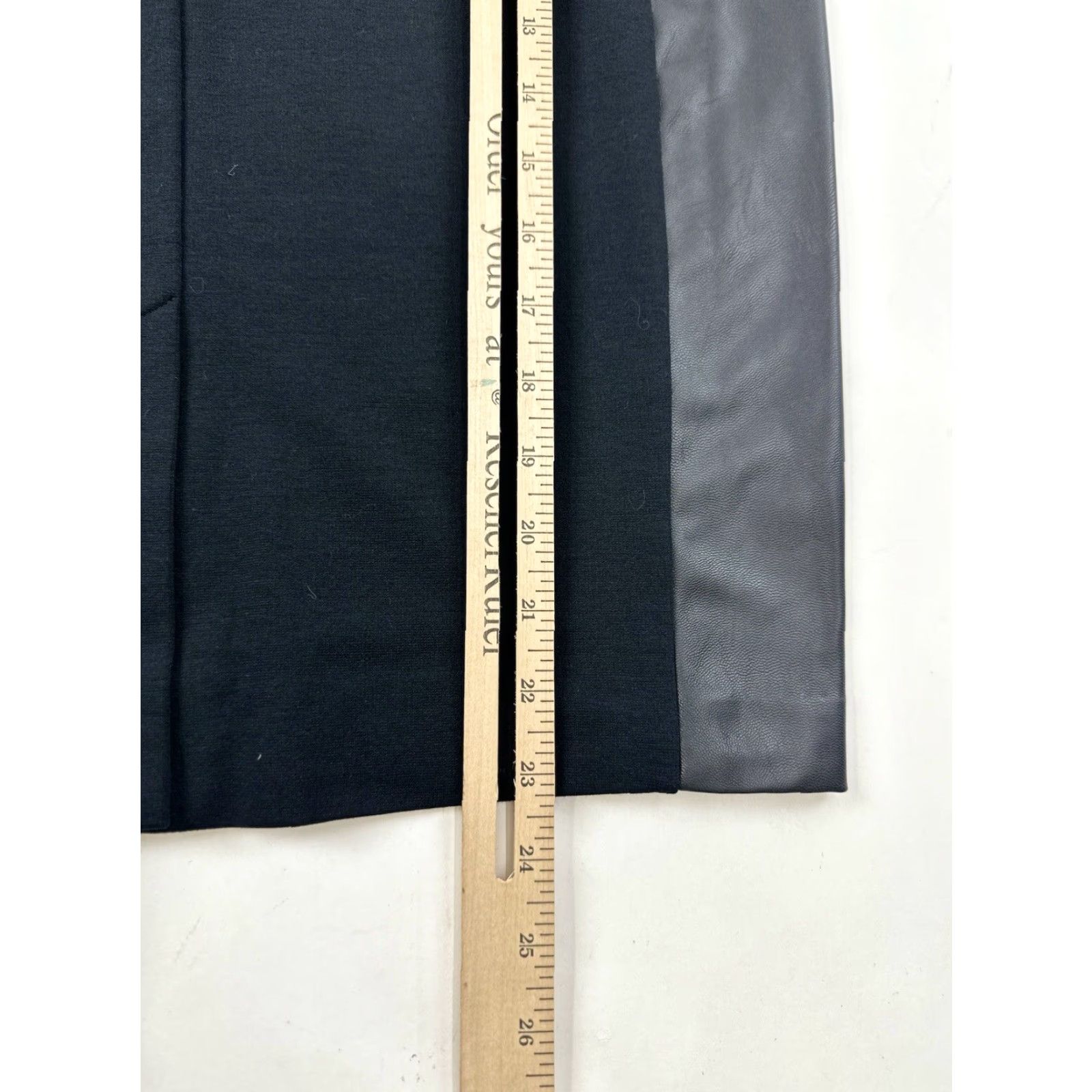 Michael Kors MICHAEL KORS Skirt Women’s 6 Black Faux Leather Knee Length Mid Rise Zipper Casual Business Pencil Size 28" / US 6 / IT 42 - 5 Thumbnail