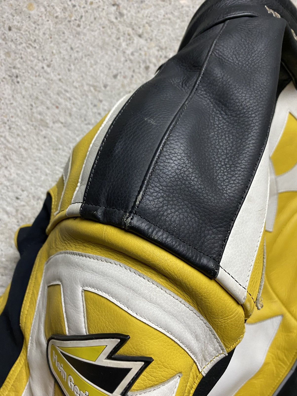 Hein Gericke Hein hericke vintage motorcycle leather jacket y2k yellow Size US M / EU 48-50 / 2 - 18 Thumbnail
