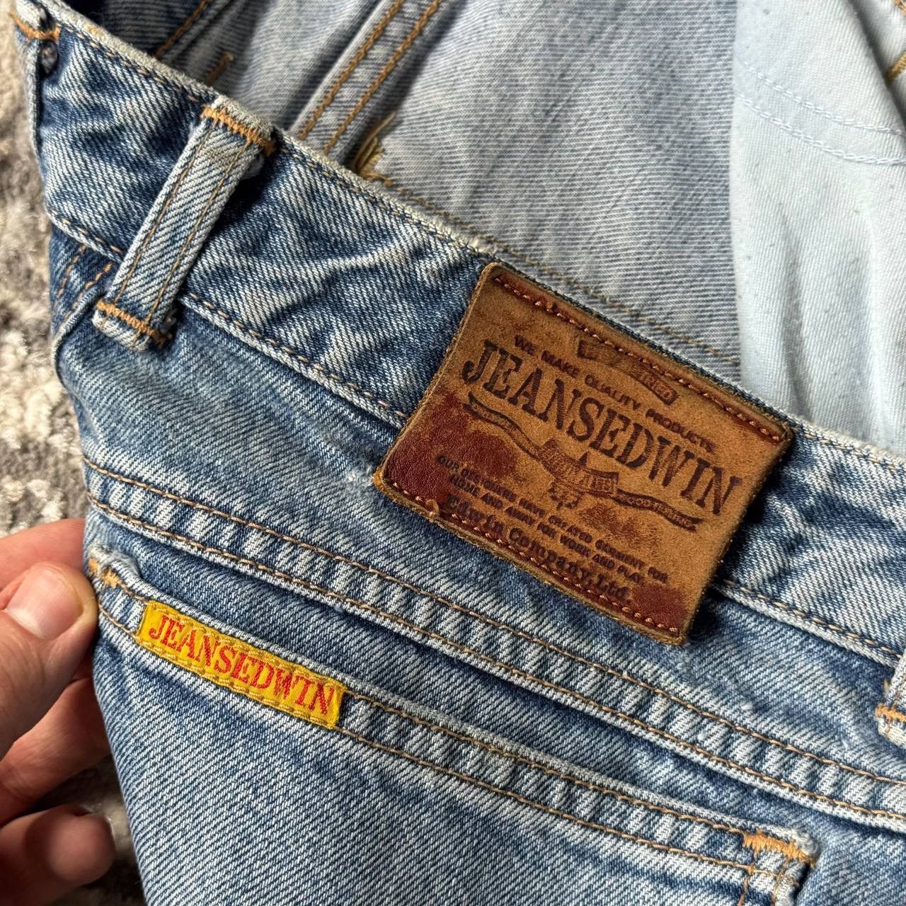Edwin Vintage Japan Edwin Light Wash Relaxed Baggy Wide Jeans Size US 36 / EU 52 - 11 Thumbnail