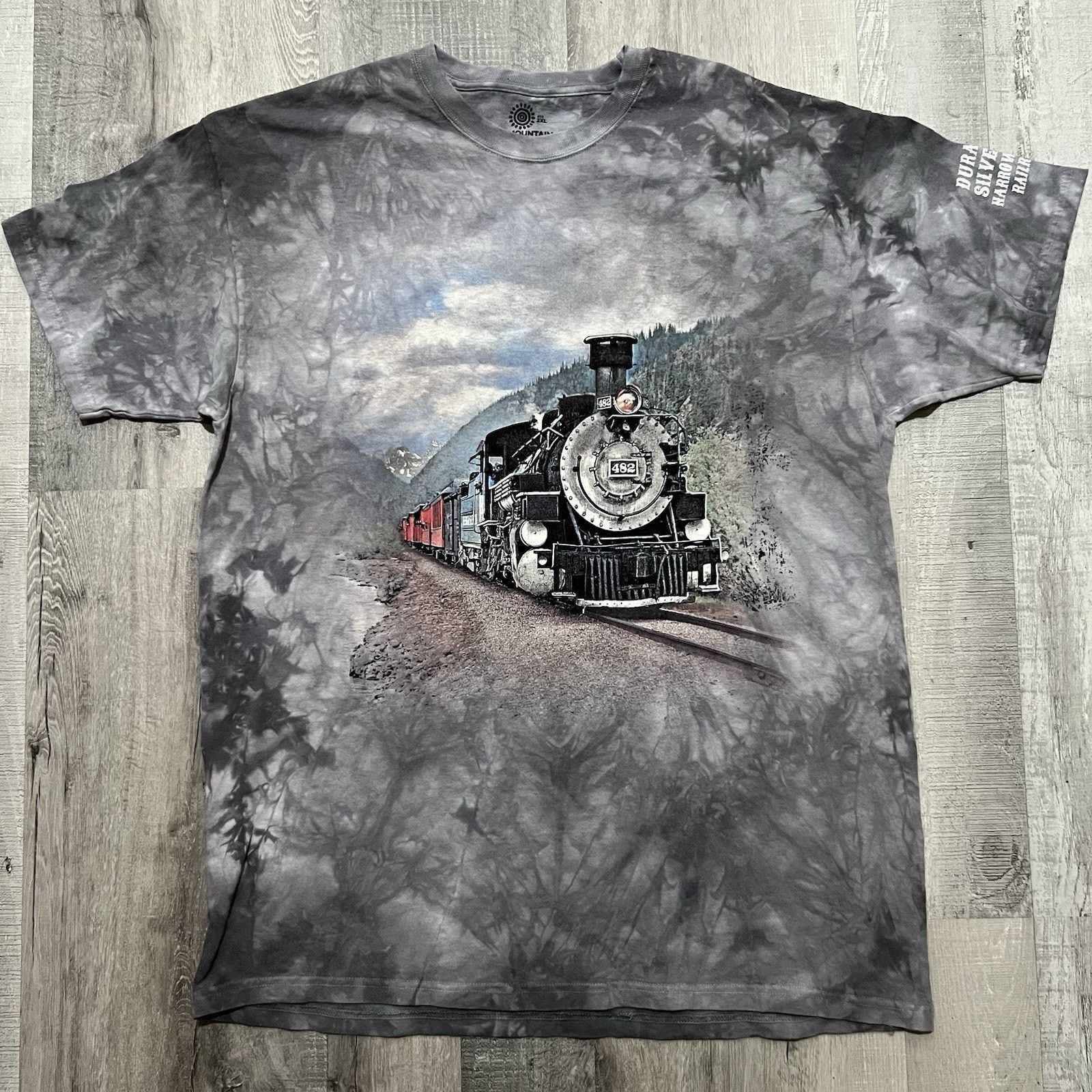 The Mountain The Mountain Durango Silverton Railroad Tie Dye Train Shirt Size US XXL / EU 58 / 5 - 1 Thumbnail