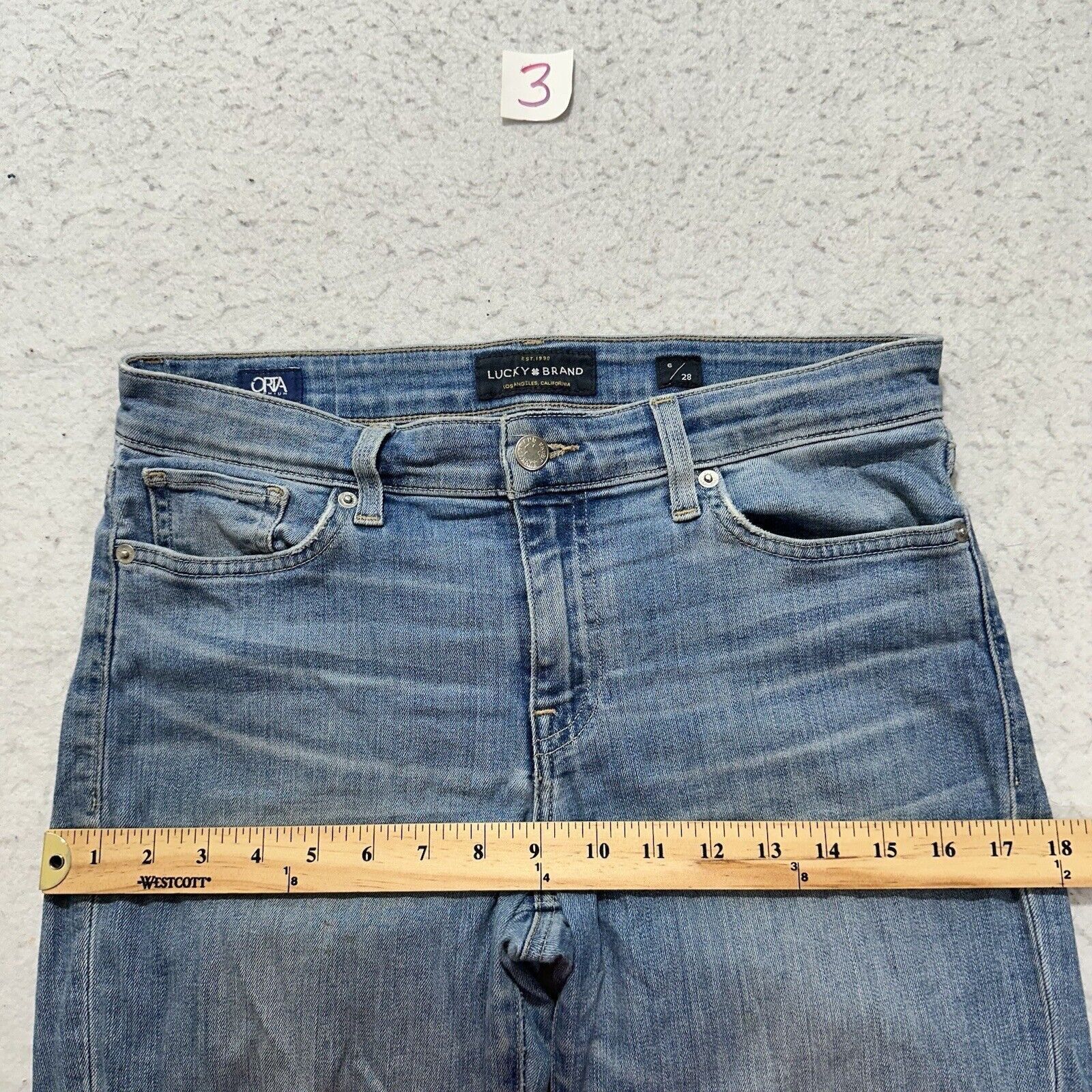 Lucky Brand Lucky Brand 6 / 28 Skinny Mid Rise Blue Stretch Jeans 30x29 Size 28" / US 6 / IT 42 - 11 Thumbnail