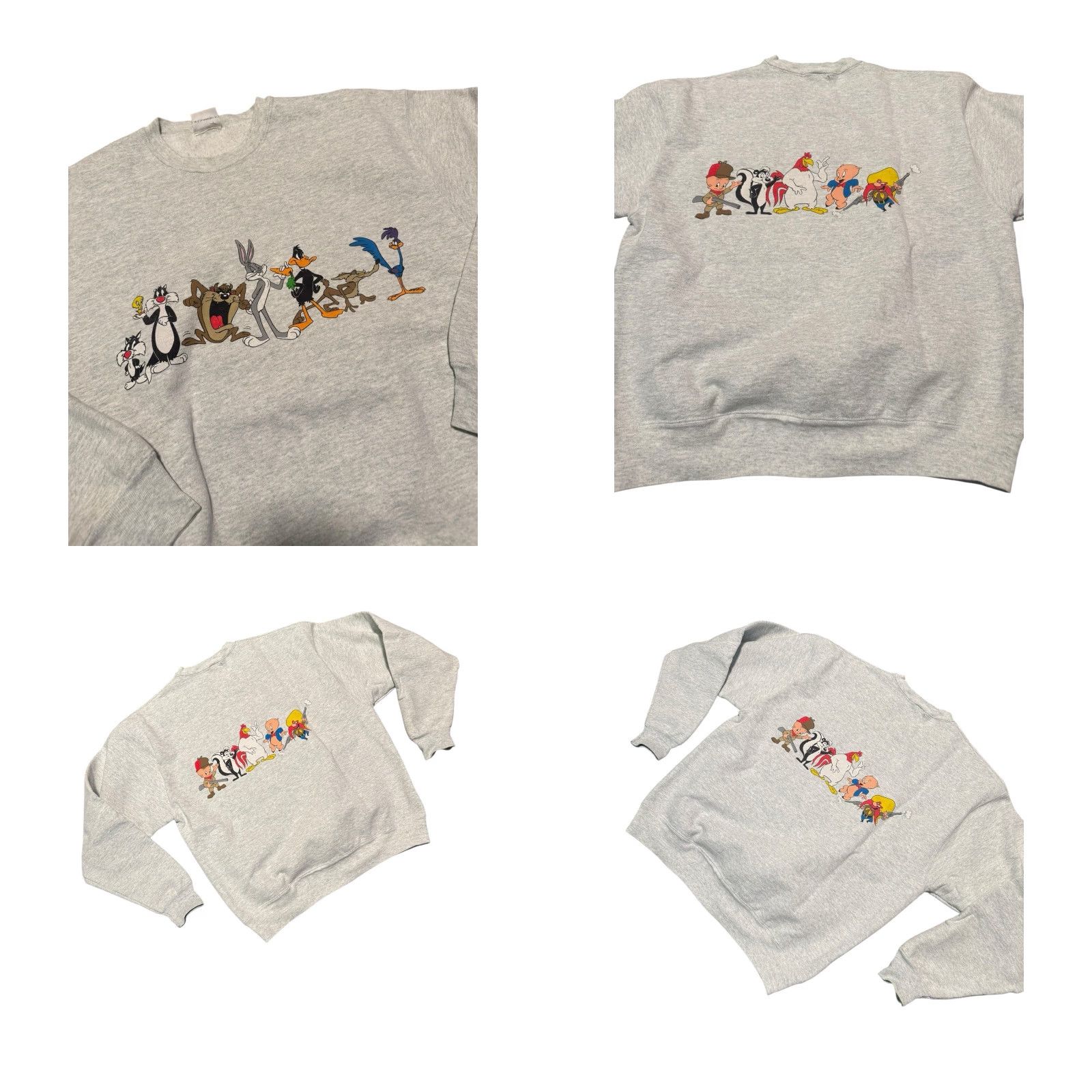 Vintage VINTAGE Acme Looney Tunes Crewneck Sweatshirt Gray M/L Bugs, Daffy Sweatshirt, Unisex Adults, 1991, 90s Cartoon Size US M / EU 48-50 / 2 - 8 Thumbnail