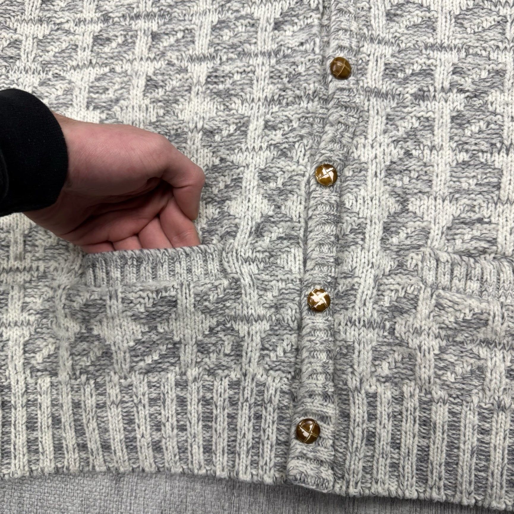 Vintage VINTAGE 70s Ferranti California Knit Sweater Vest Men XL Heather Gray Casual Formal Workwear Size US XL / EU 56 / 4 - 5 Thumbnail