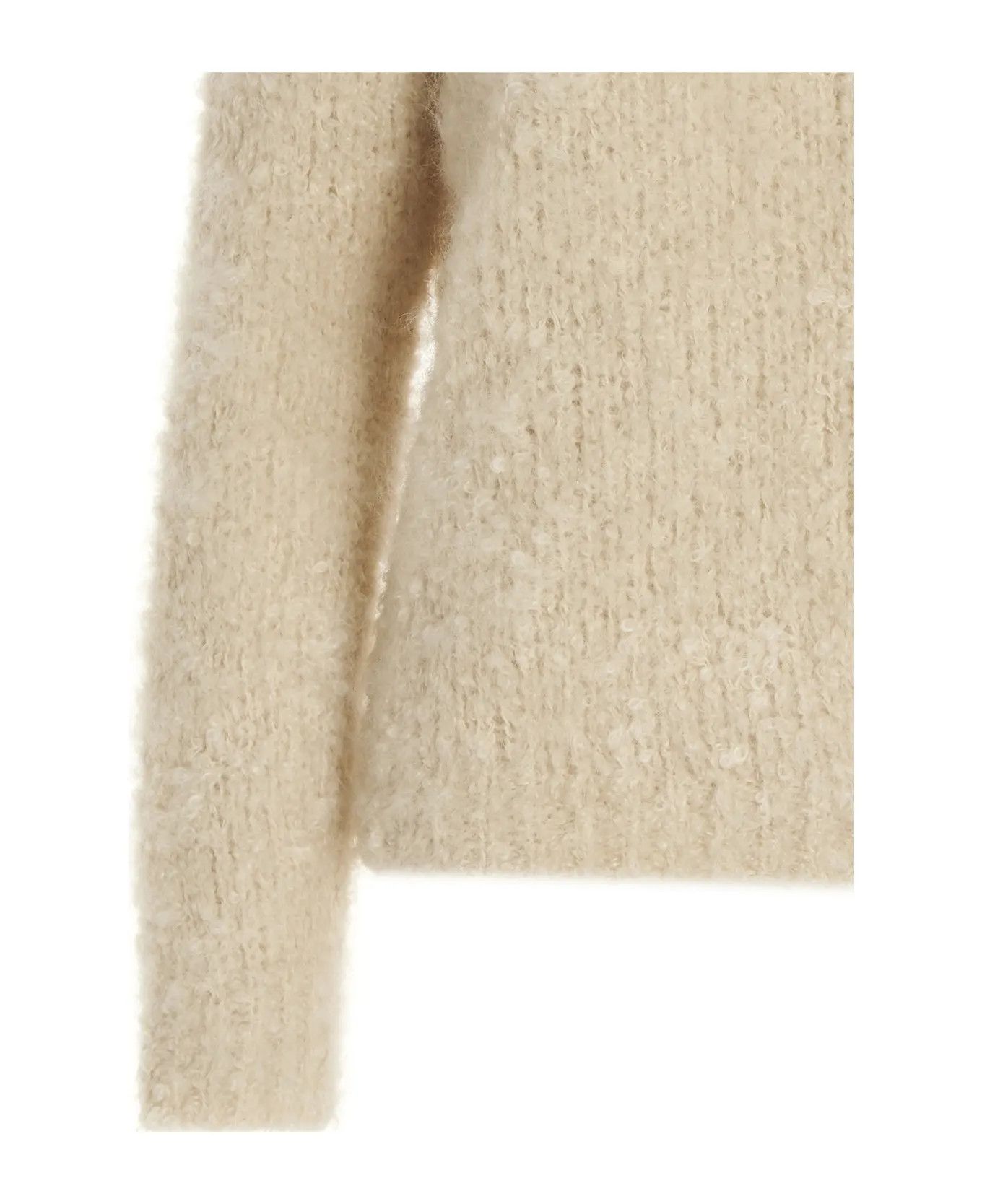 Maison Margiela o1y0625 V-neck Sweater in Beige Size L / US 10 / IT 46 - 4 Thumbnail