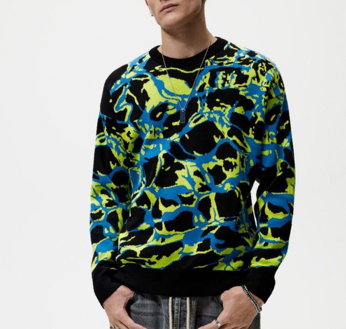 Zara zara knit sweater colorful Size US L / EU 52-54 / 3 - 1 Thumbnail