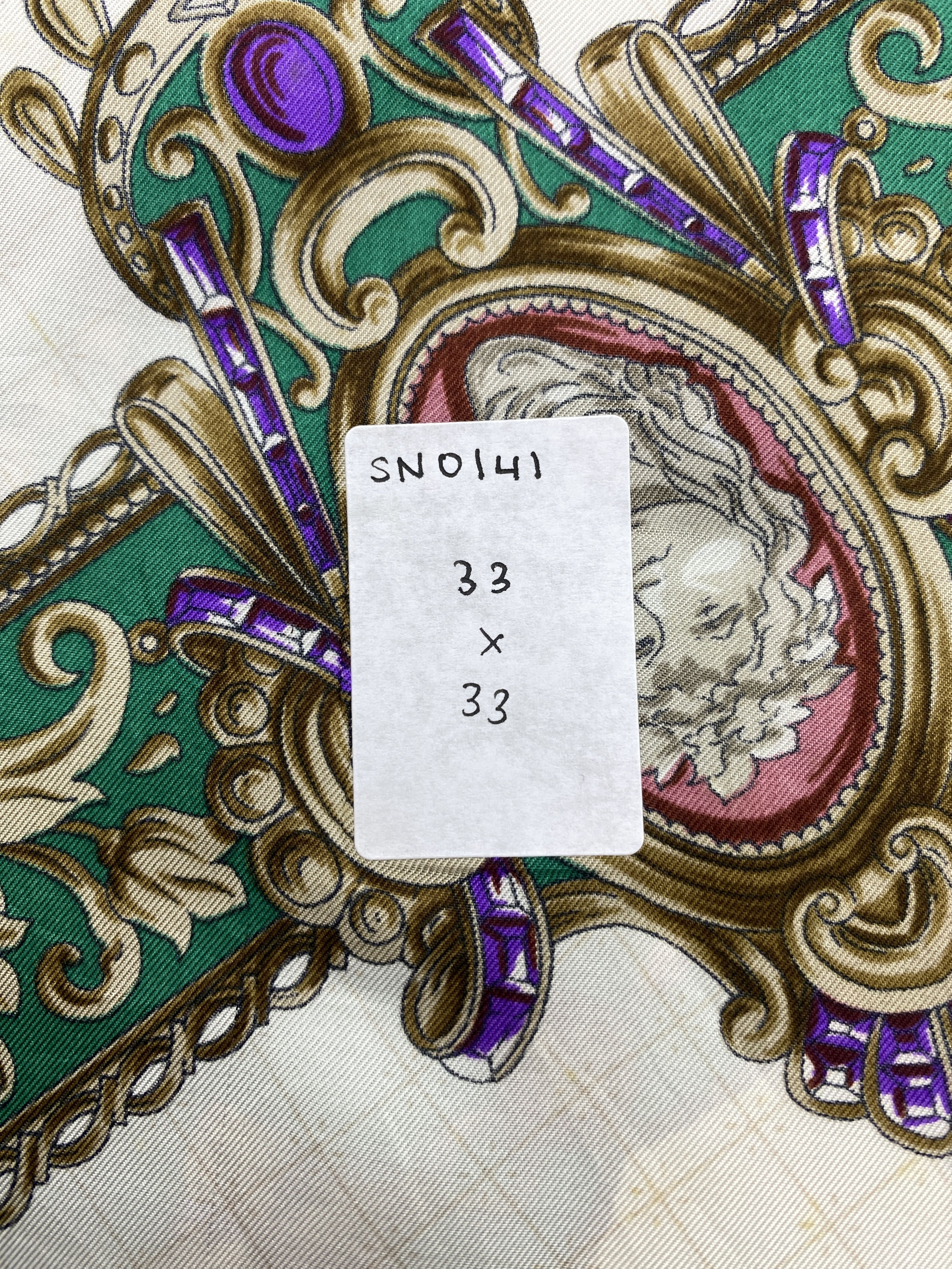 Carven Vintage Carven Paris Silk Scarf / Babushka SN0141 Size ONE SIZE - 10 Thumbnail