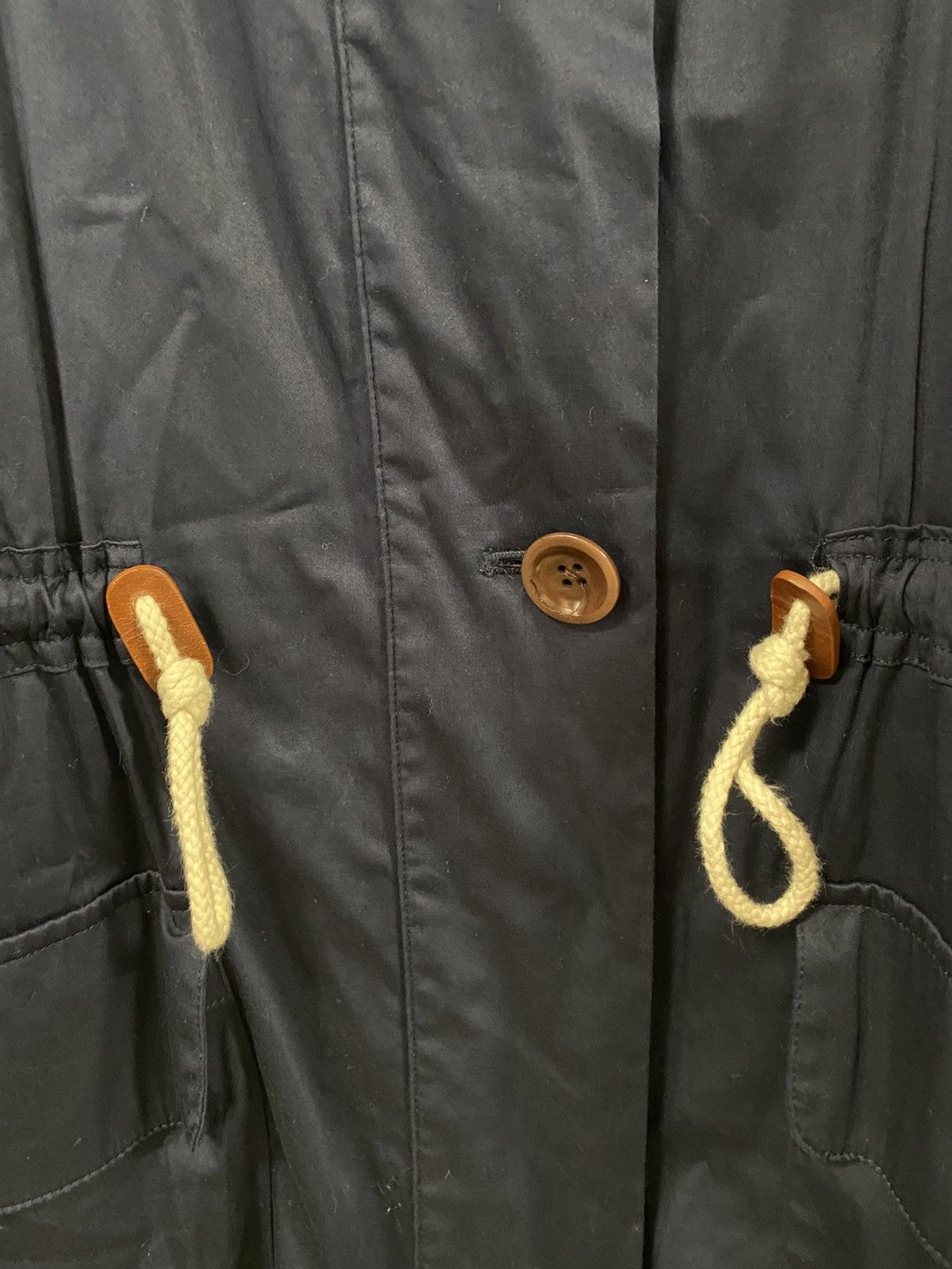 Other Toast UK Dark Blue Cotton Parka Size: 14 Size L / US 10 / IT 46 - 2 Thumbnail