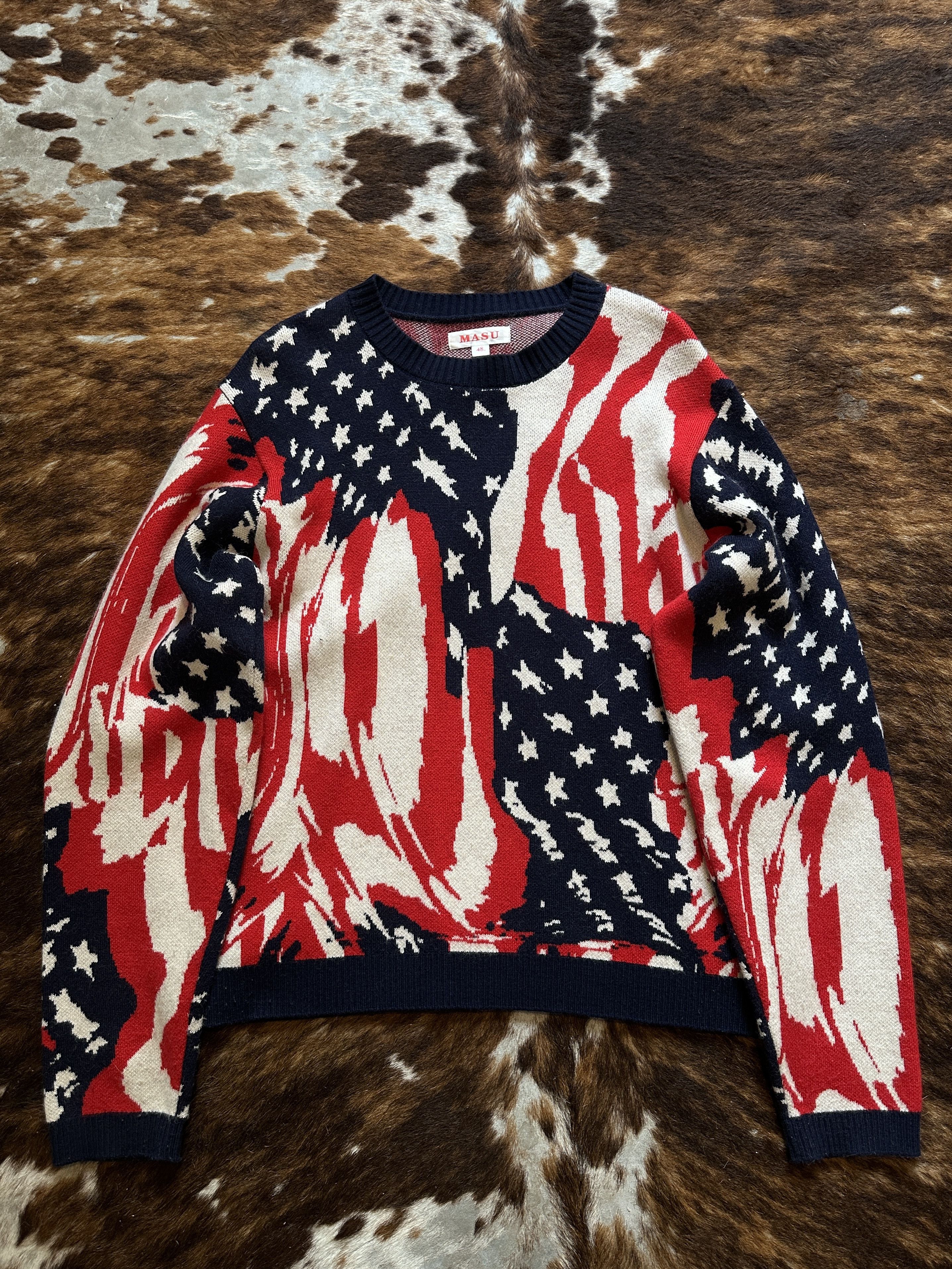 Other Masu Marbled Flag Sweater Size US M / EU 48-50 / 2 - 1 Thumbnail