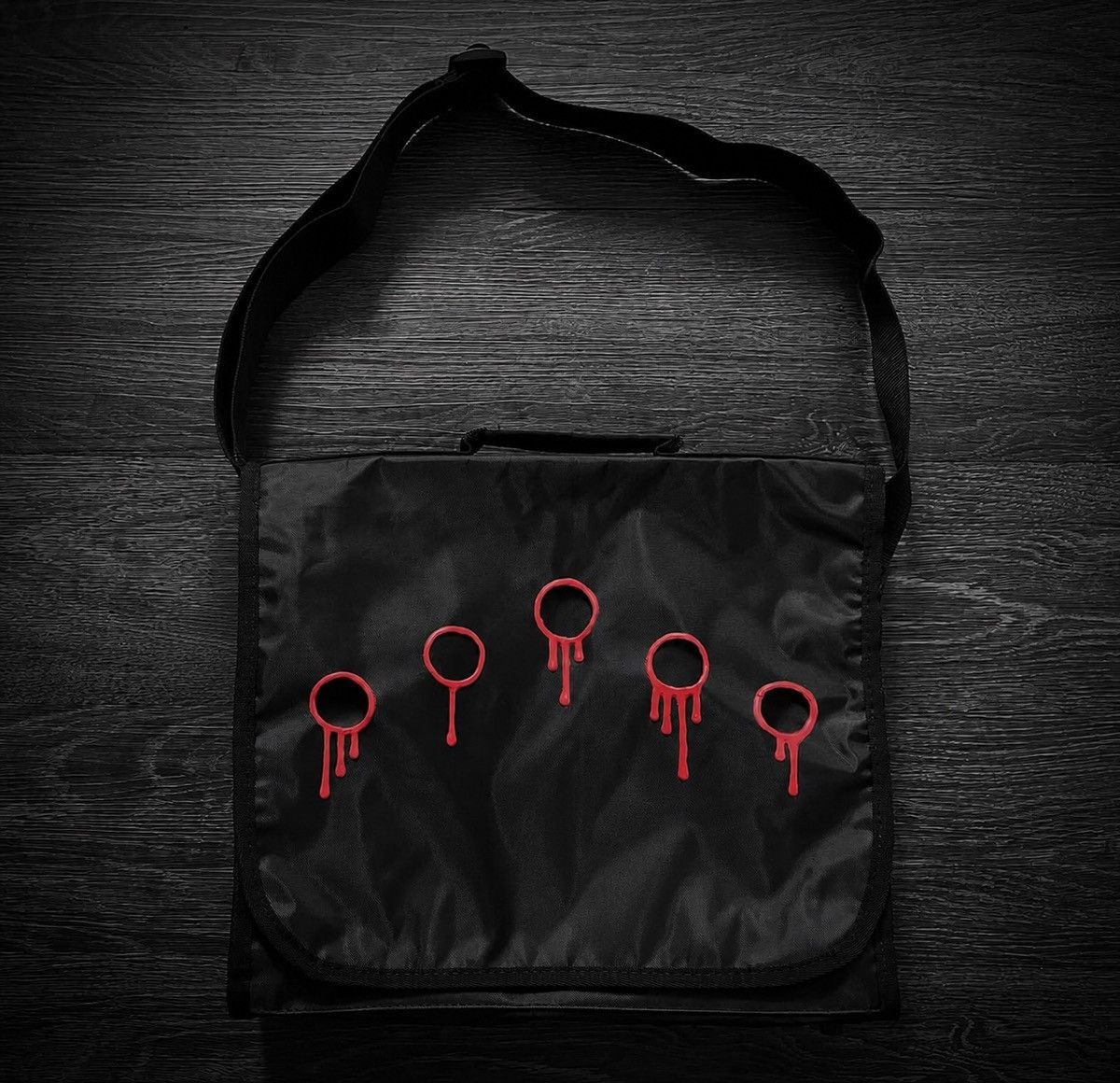 Couch UK Bullet Hole Messenger Bag *reserved for cloak*