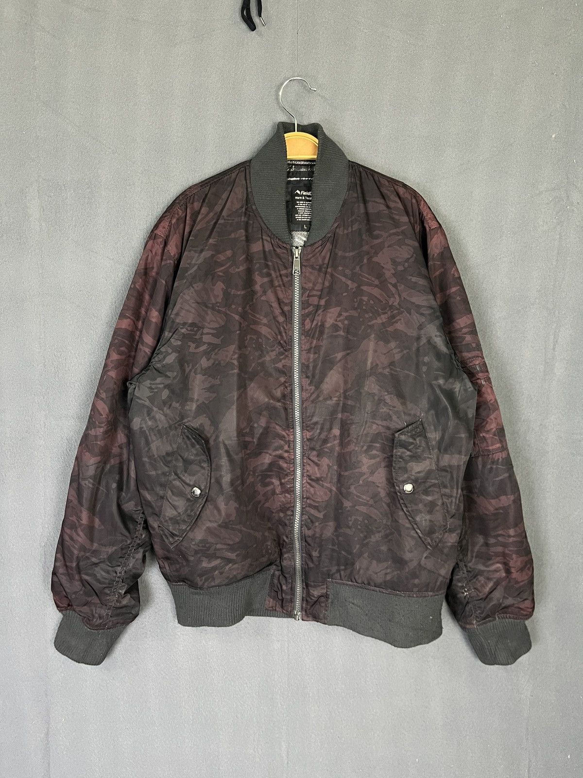 Japanese Brand Heat Assist Red Camouflage Army Stripes Bomber Jacket Size US L / EU 52-54 / 3 - 1 Thumbnail
