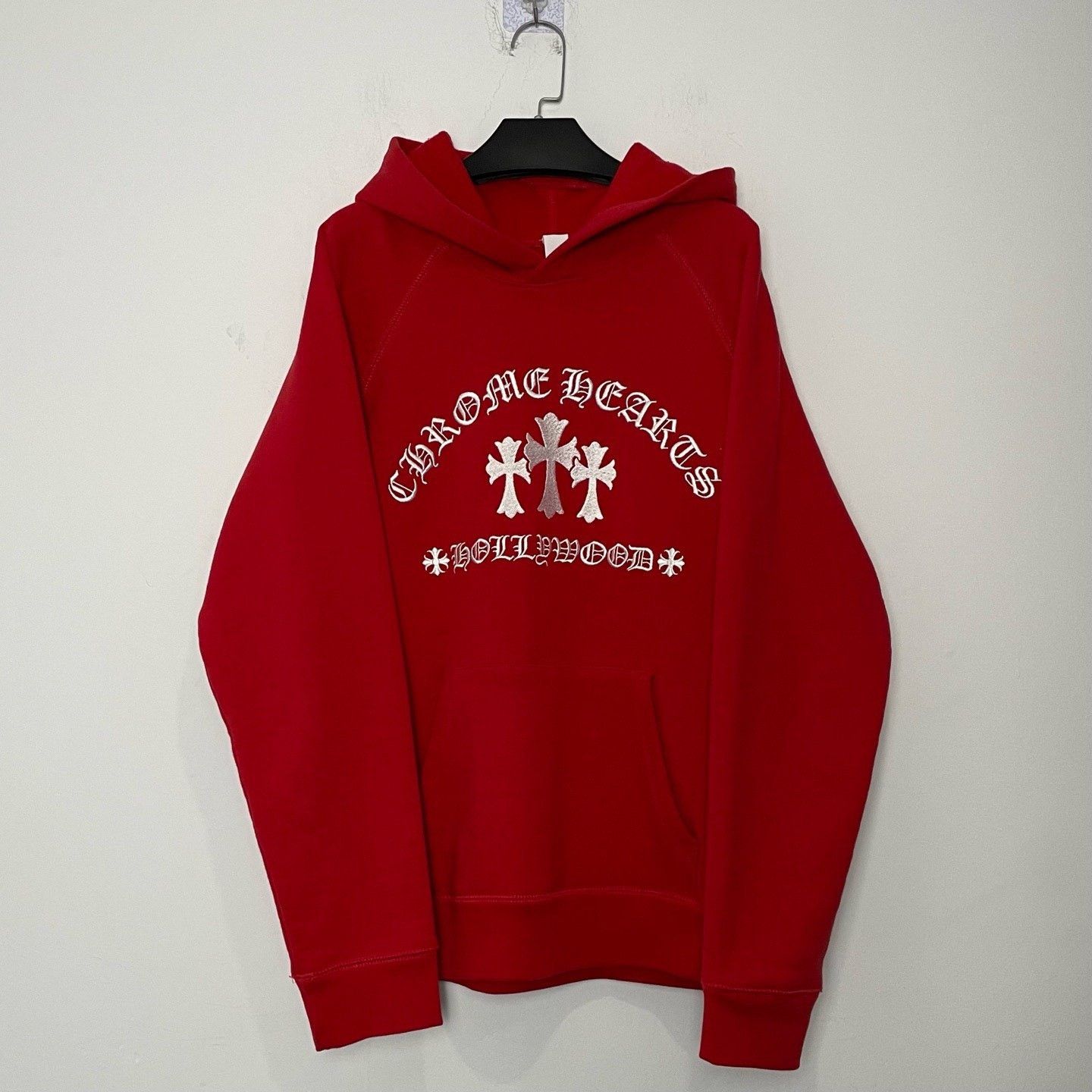 Chrome Hearts Chrome Hearts Red Cross Embroidered Hoodie Size US L / EU 52-54 / 3 - 1 Thumbnail