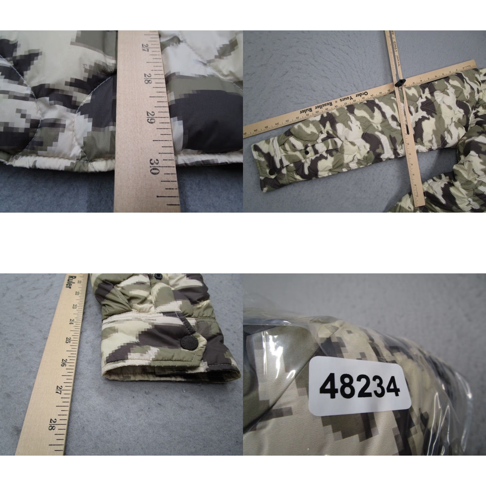Rag & Bone VINTAGE Rag & Bone Men's XL Puffer Jacket Camouflage Insulated Down Full Zip Nylon Outdoor Winter Fall Spring Men Size US XL / EU 56 / 4 - 8 Thumbnail