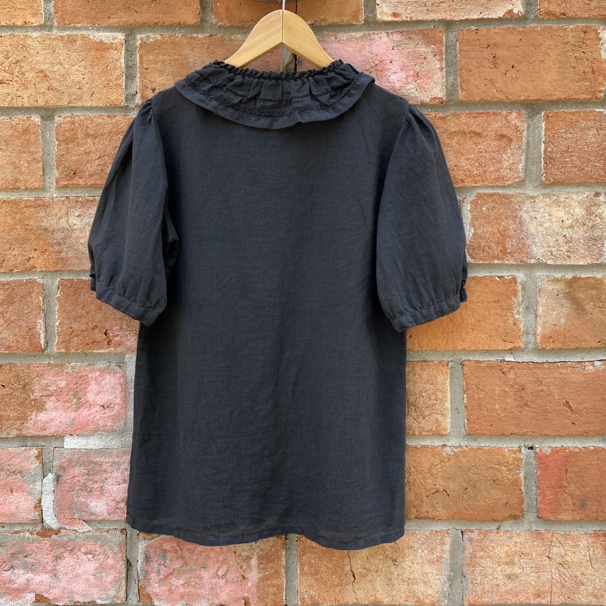 Lanvin LANVIN Black Doll Collar Blouse Size XS / US 0-2 / IT 36-38 - 4 Thumbnail
