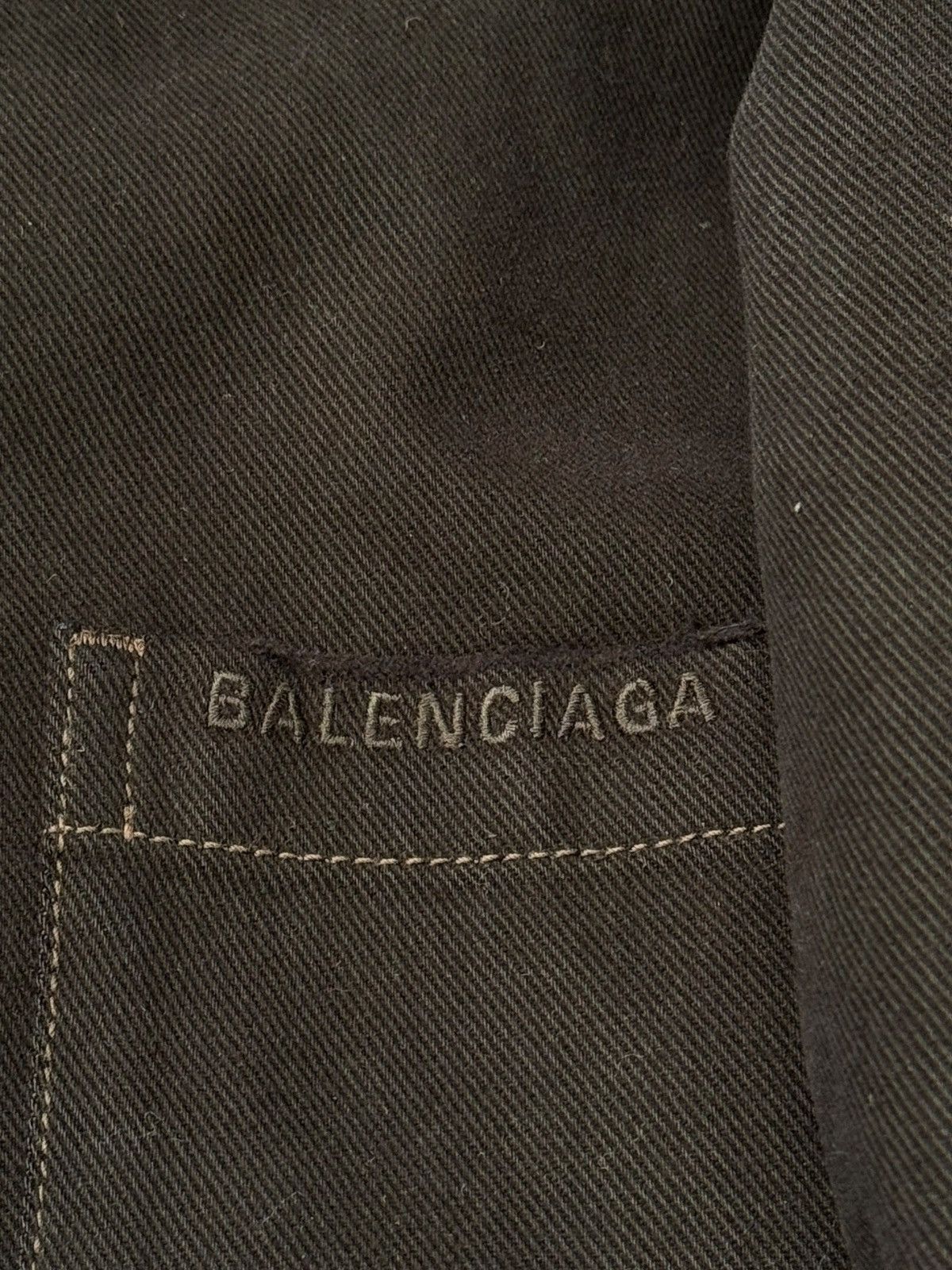 Balenciaga “Mud Show” Silk Padded Double Layer Heavy Denim Work Shirt Size US M / EU 48-50 / 2 - 7 Thumbnail