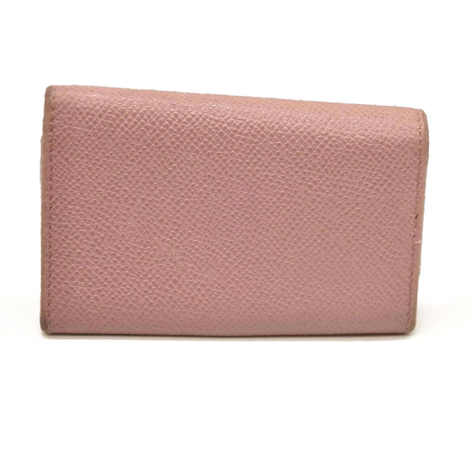 Bvlgari BVLGARI BVLGARIBVLGARI Clip Leather 6 Ring Key Case Pink Size ONE SIZE - 2 Thumbnail