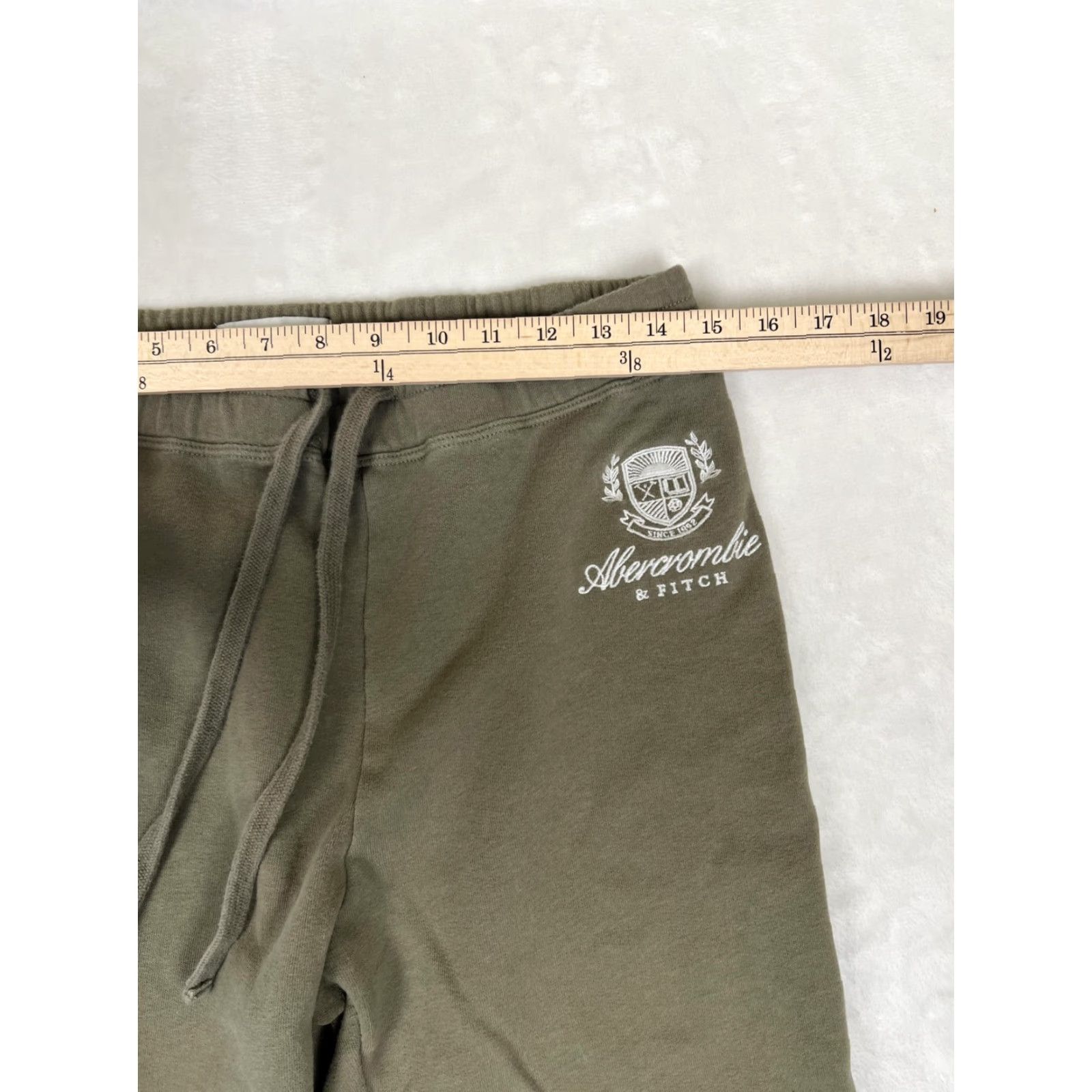 Abercrombie & Fitch Abercrombie & Fitch Sweatpants Womens M Green Fleece Soft A&F Joggers Logo Size 32" / US 10 / IT 46 - 4 Thumbnail