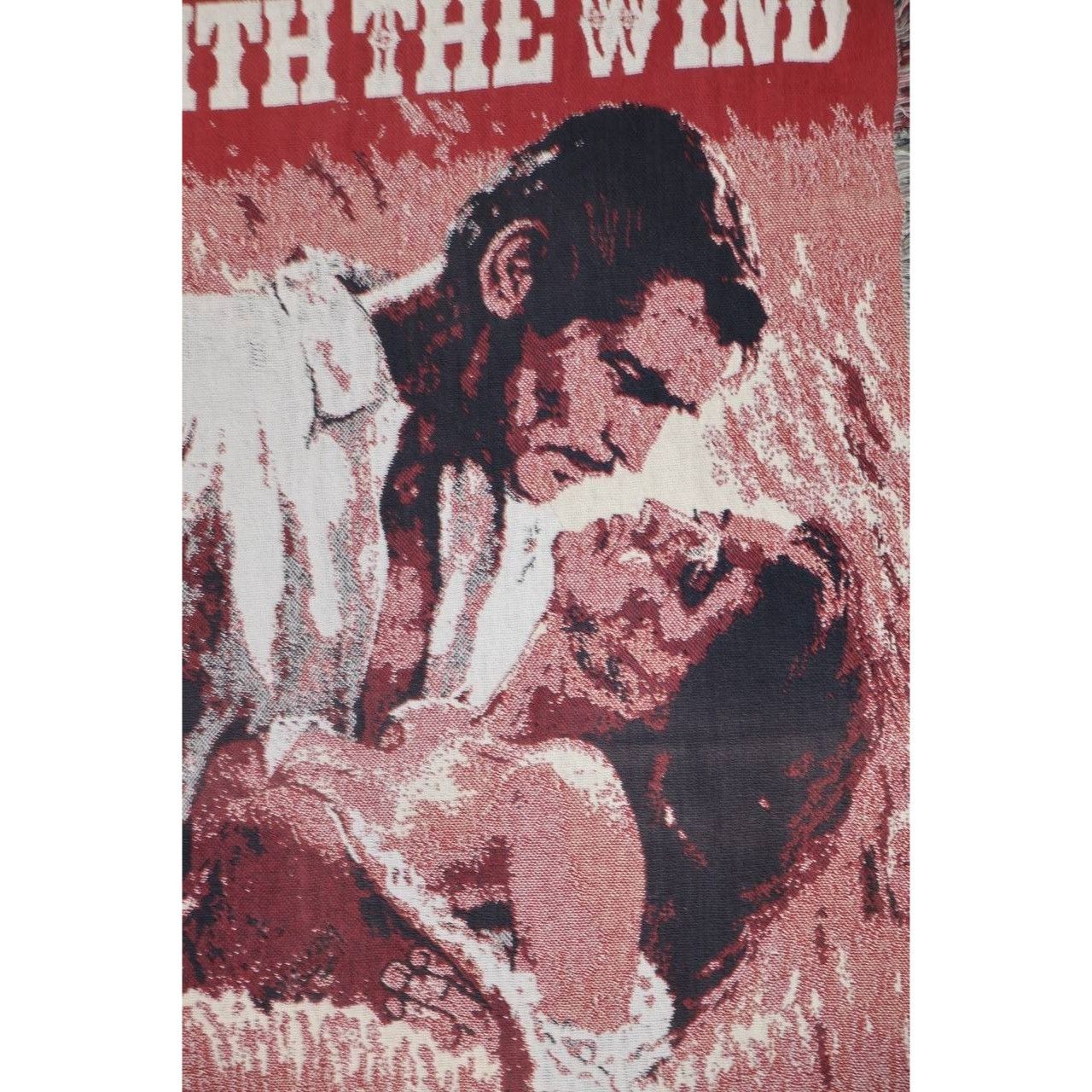 Vintage Vintage Gone With the Wind 1993 Woven Tapestry Throw Blanket Size ONE SIZE - 7 Thumbnail